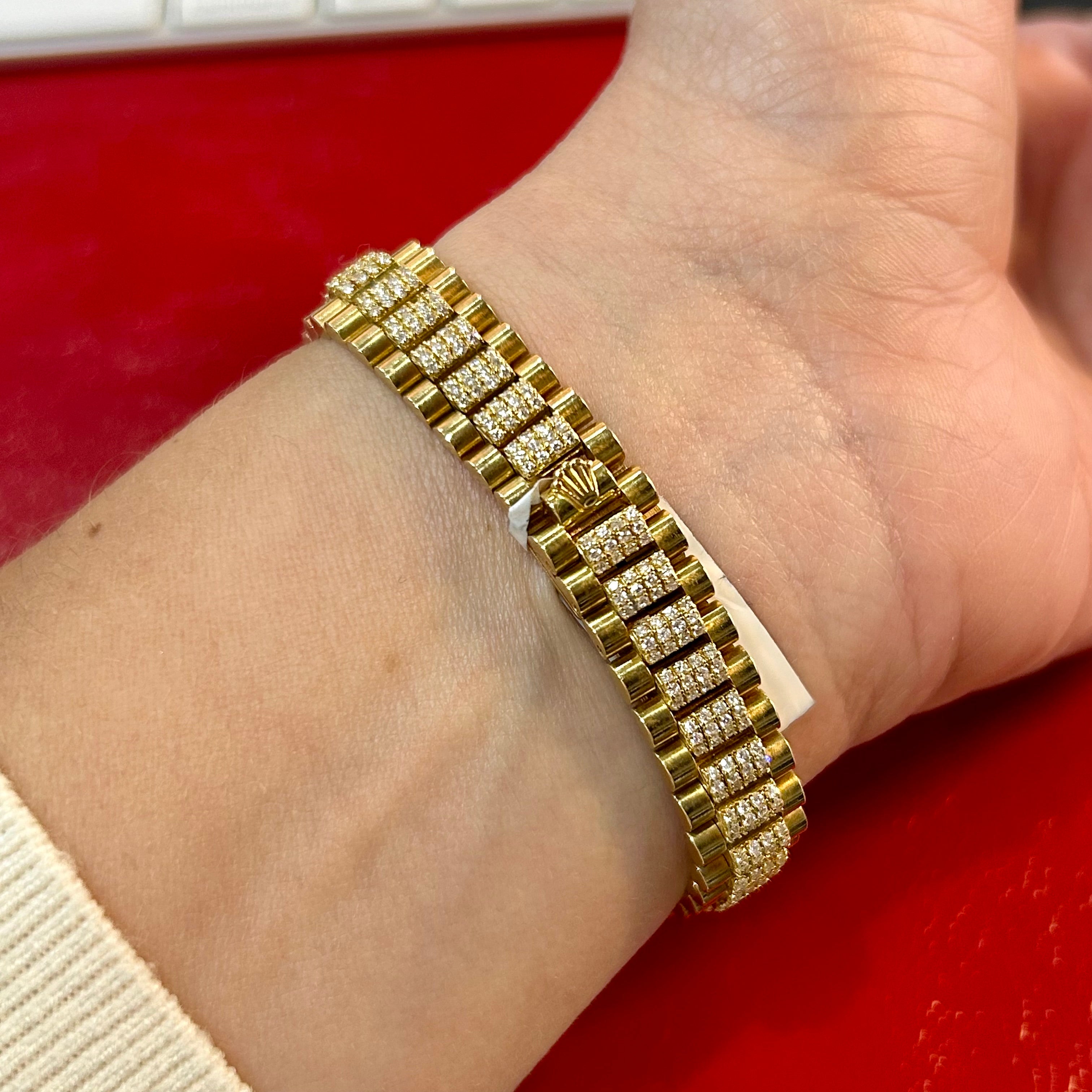 Rolex Lady President Ref 69178 | 26mm | Champagne Diamond Dial | Custom Diamonds