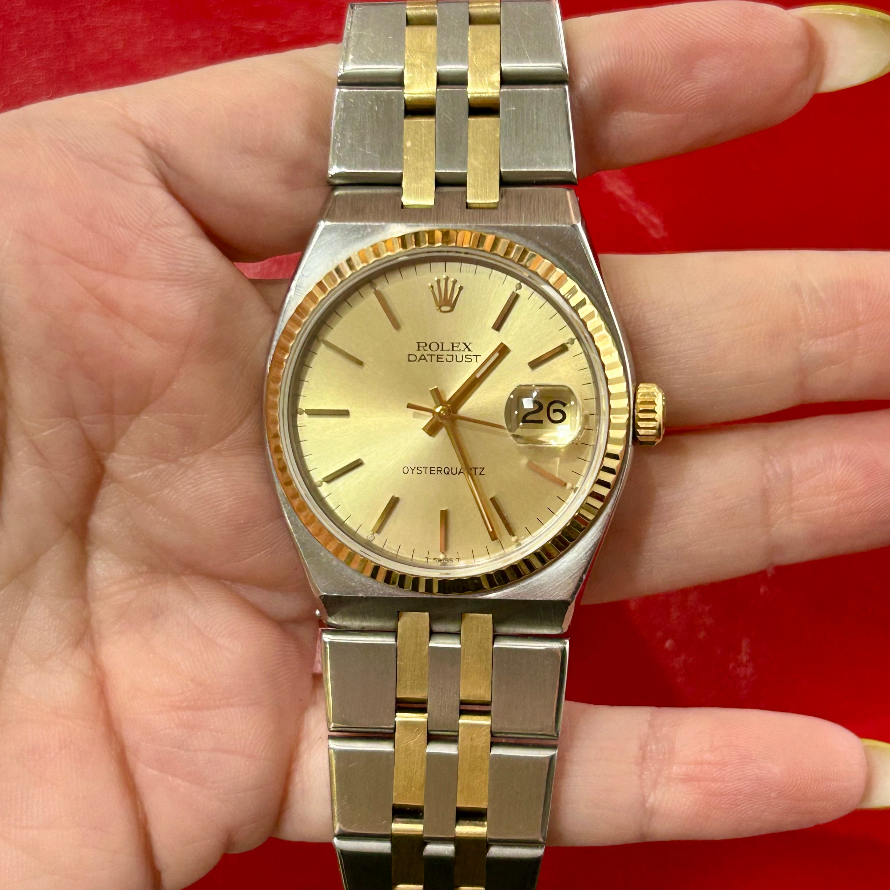 Rolex Oysterquartz | Ref 17013 | 36mm | 18k Yellow Gold & Stainless Steel