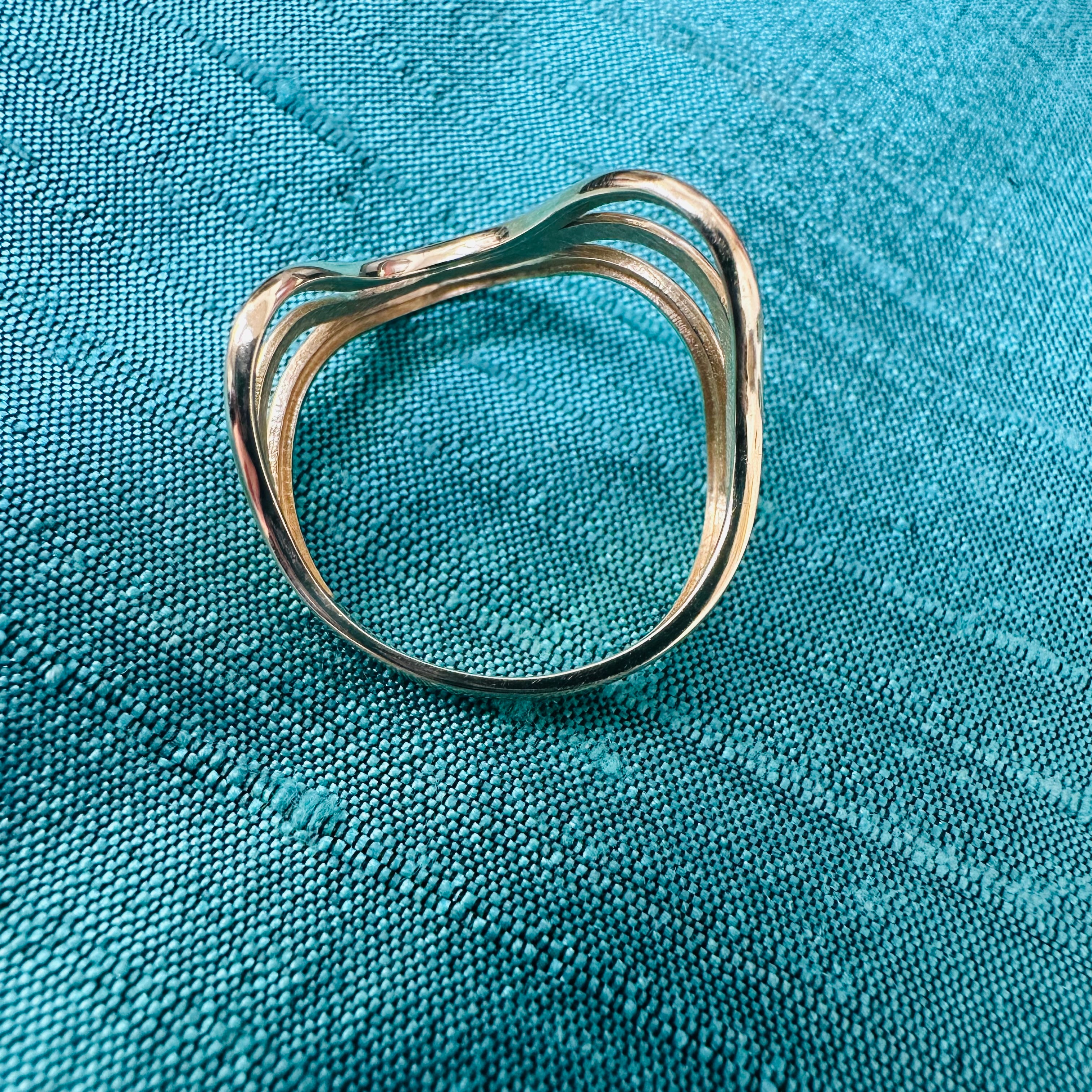 14K Yellow Gold Swirl Ring