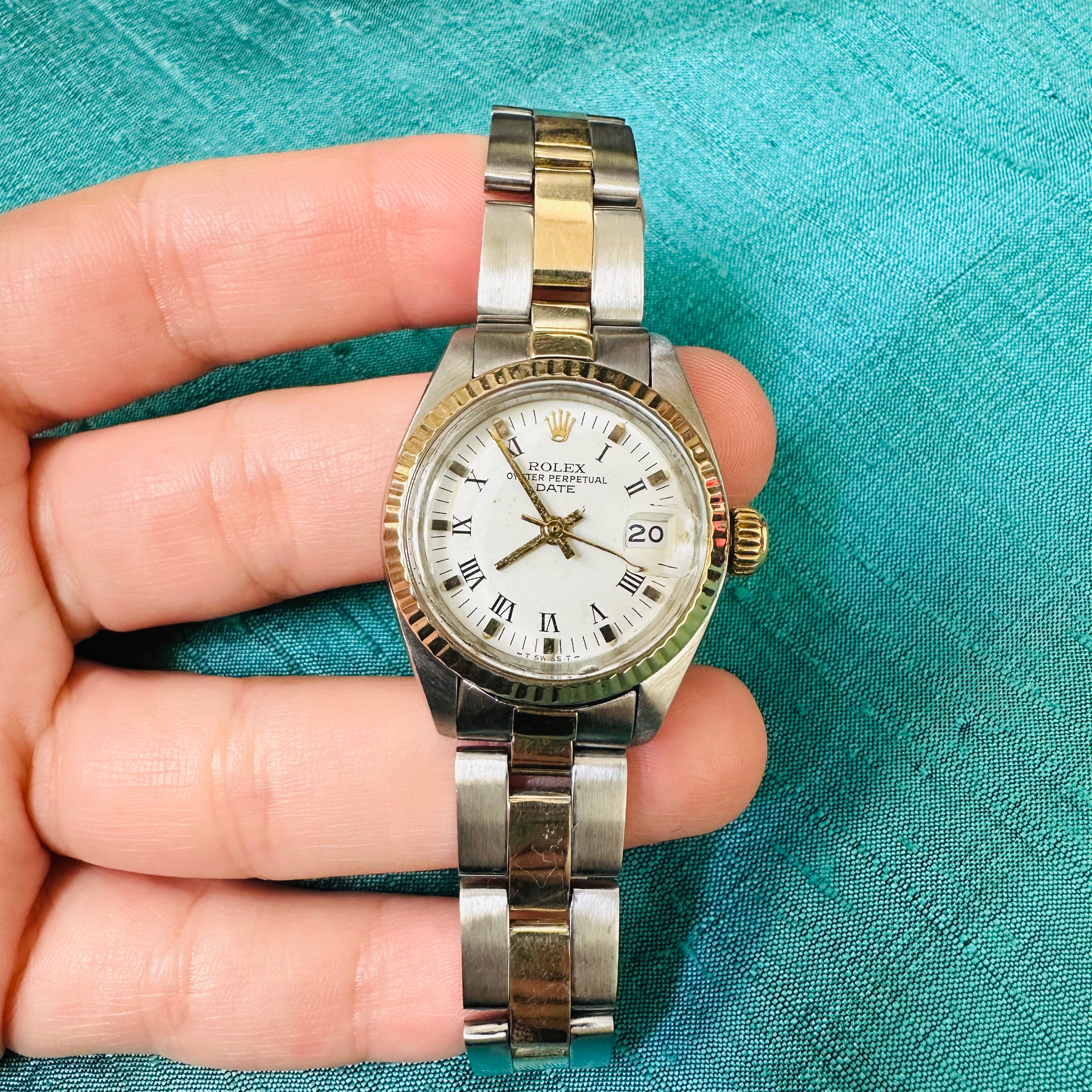 26mm Rolex Two Tone Oyster Perpetual Automatic