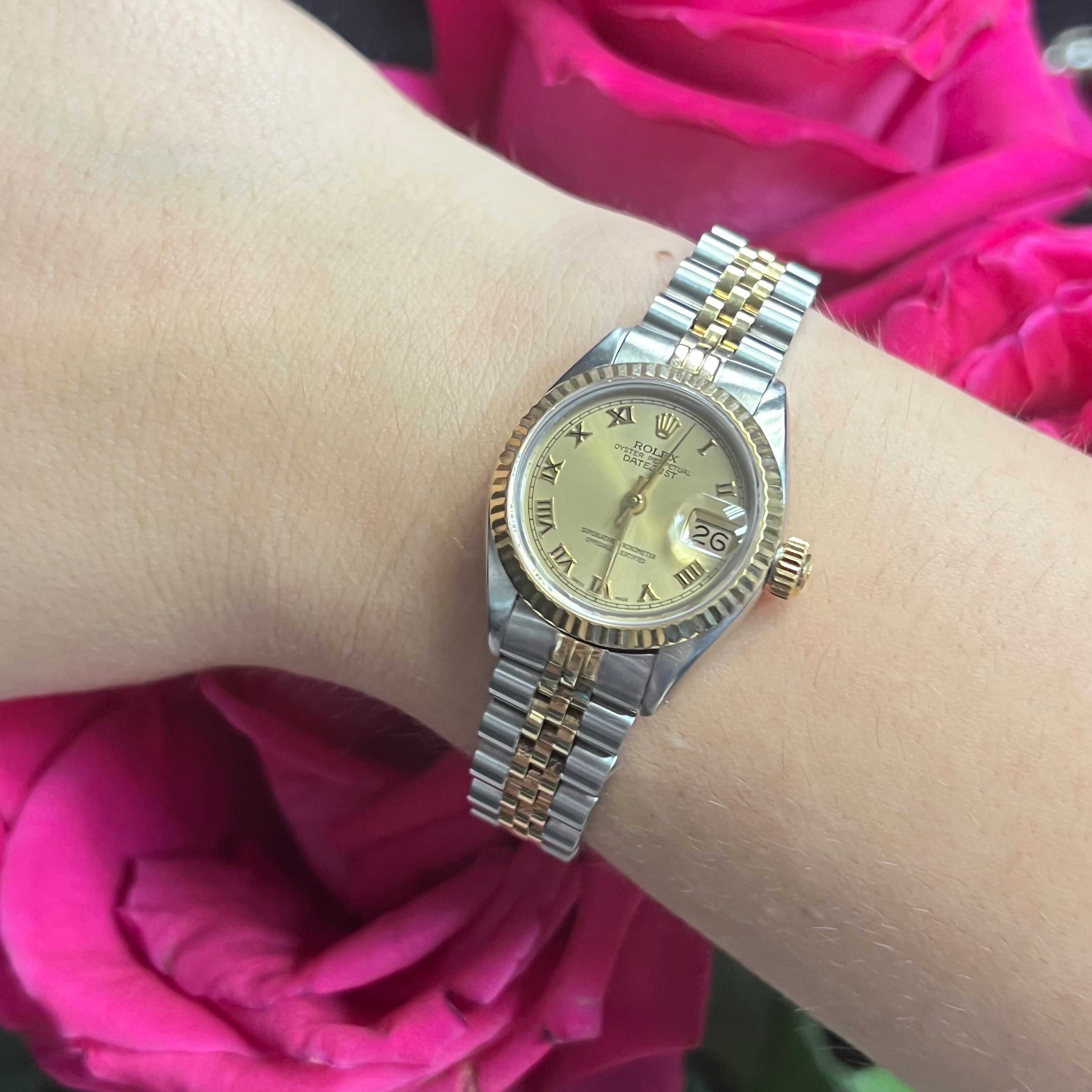 Yellow Gold DateJust Ladies Rolex Watch