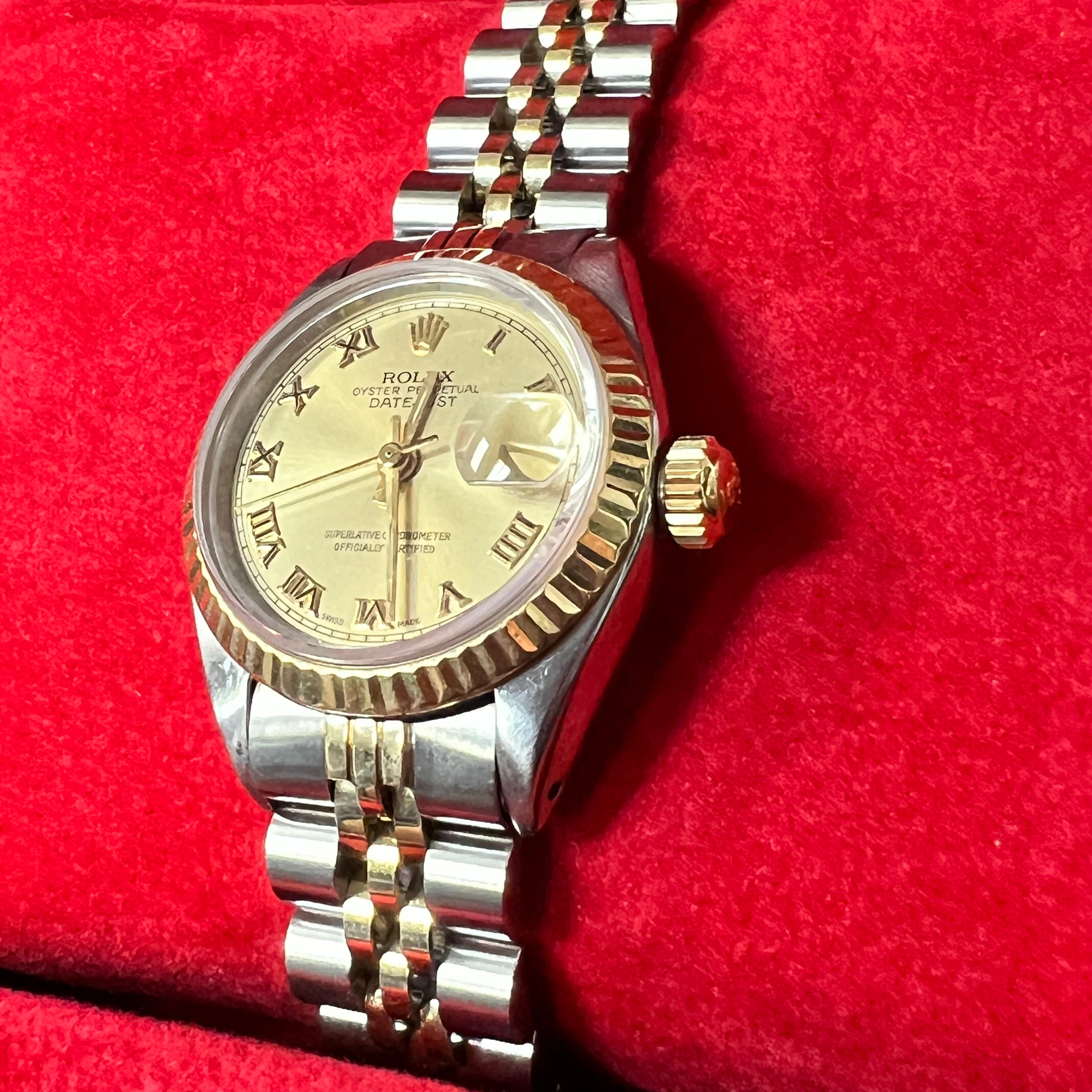 Yellow Gold DateJust Ladies Rolex Watch