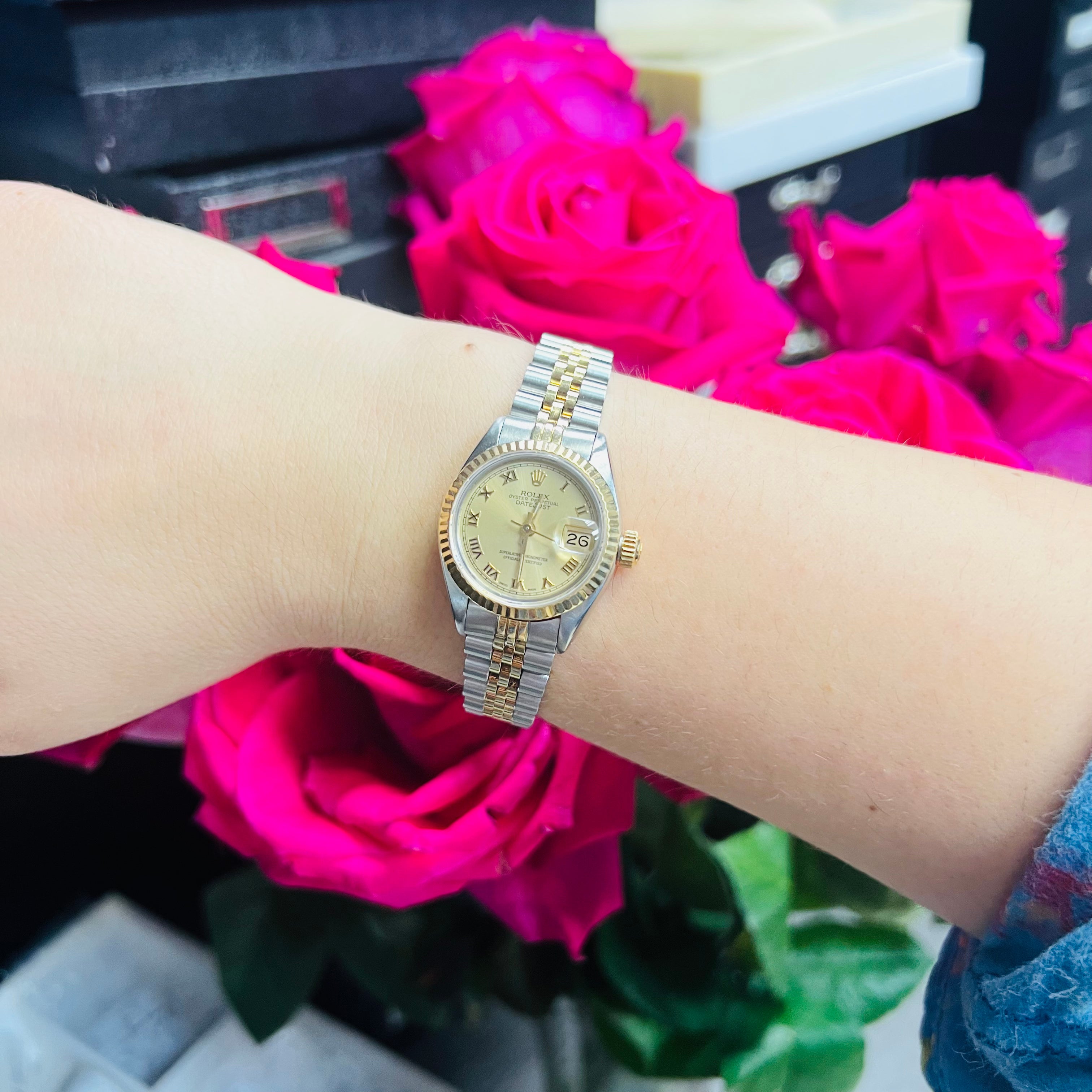 Yellow Gold DateJust Ladies Rolex Watch