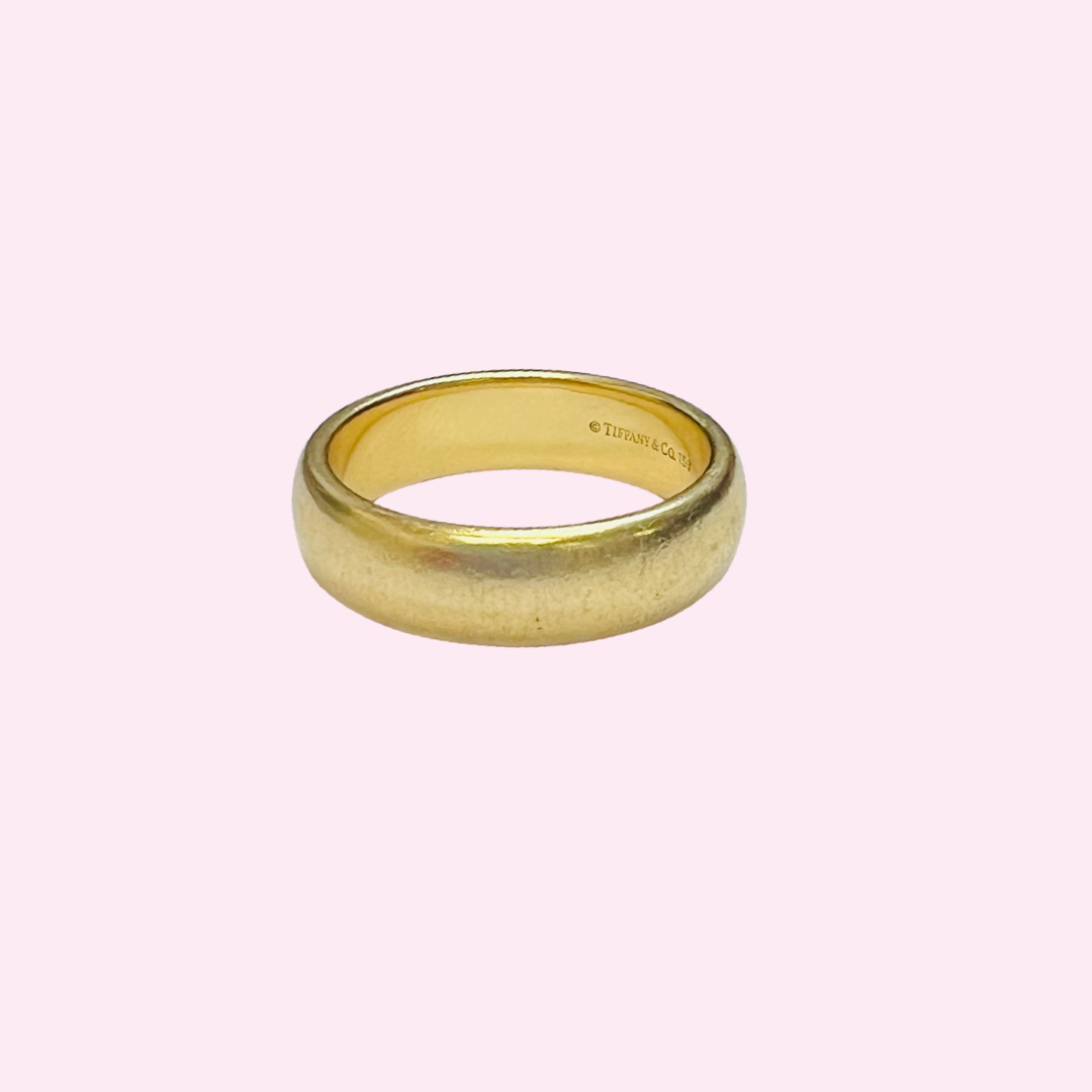 18K Solid Yellow Gold Tiffany & Co Ring Size 8.25