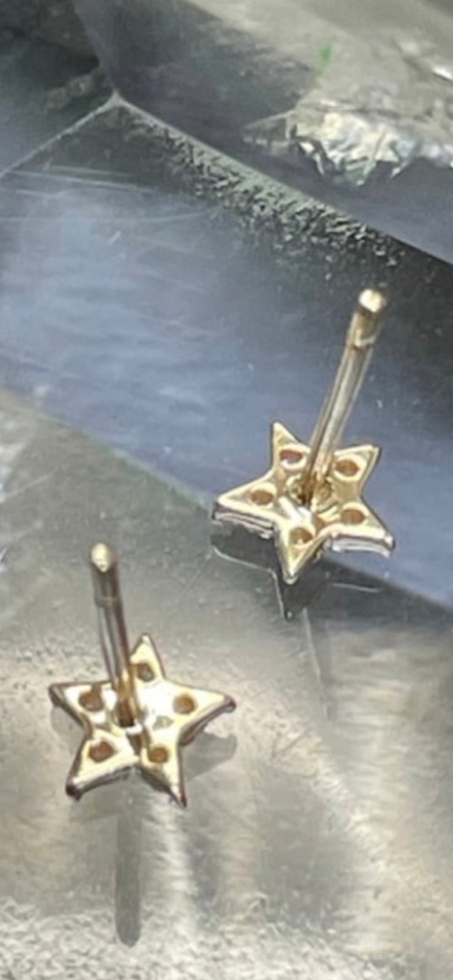 Diamond Star 14K Yellow Gold Stud Earrings