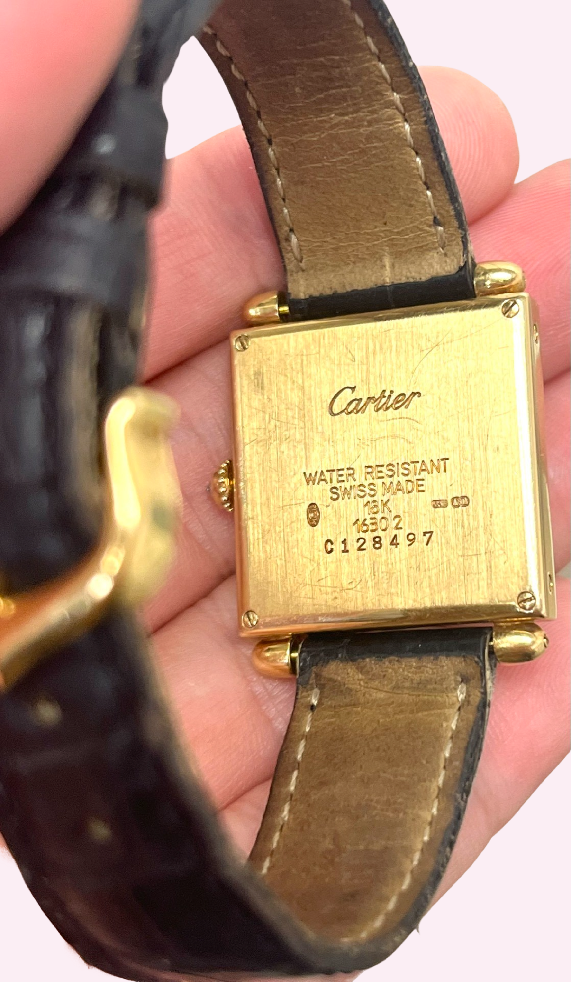 Cartier Obus 18K Yellow Gold and Diamond Watch