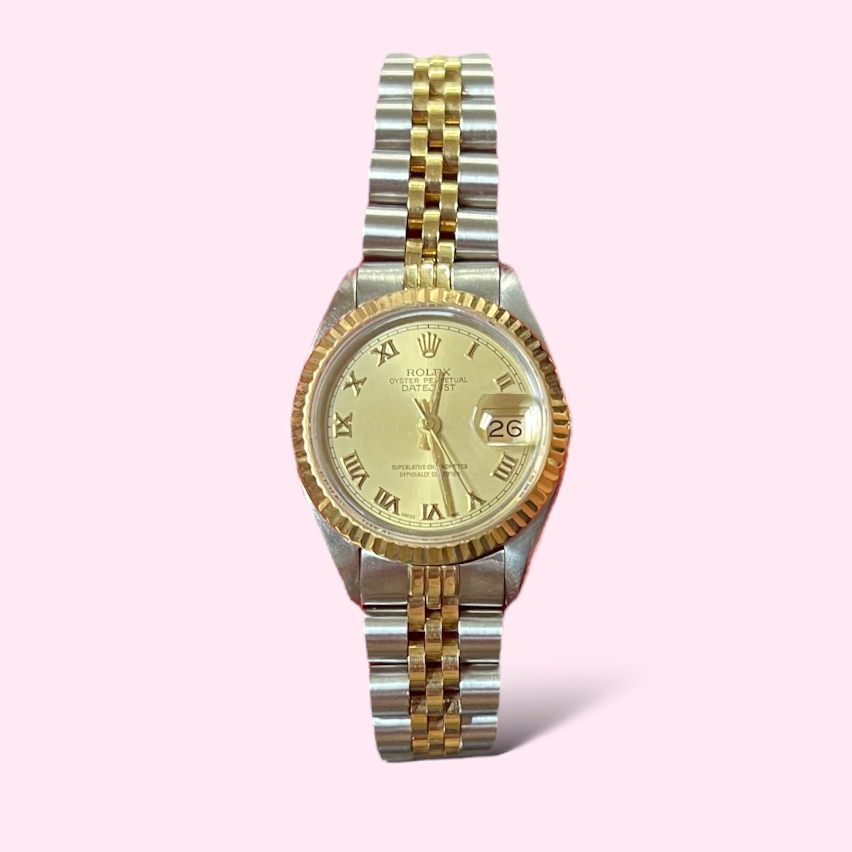 Yellow Gold DateJust Ladies Rolex Watch
