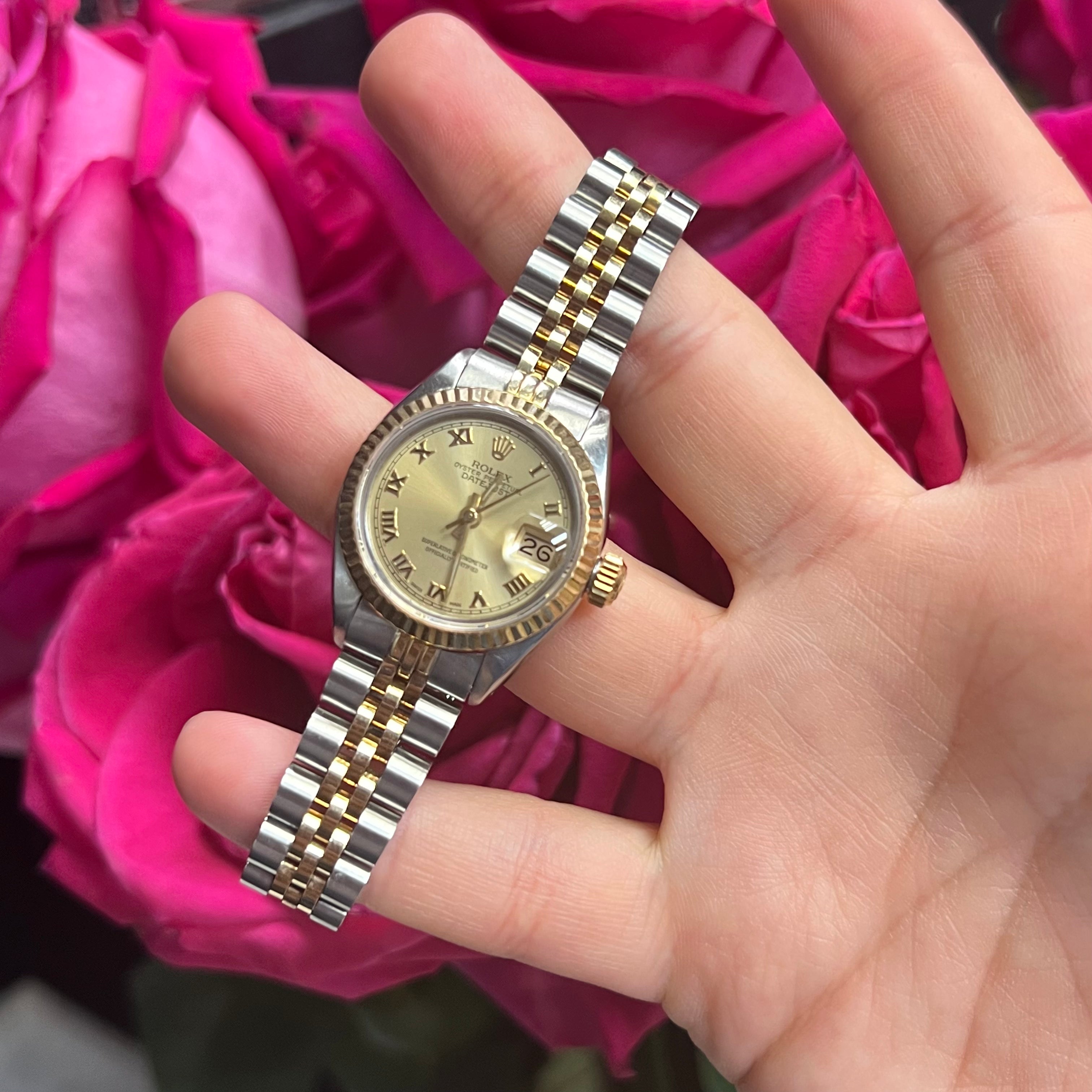 Yellow Gold DateJust Ladies Rolex Watch