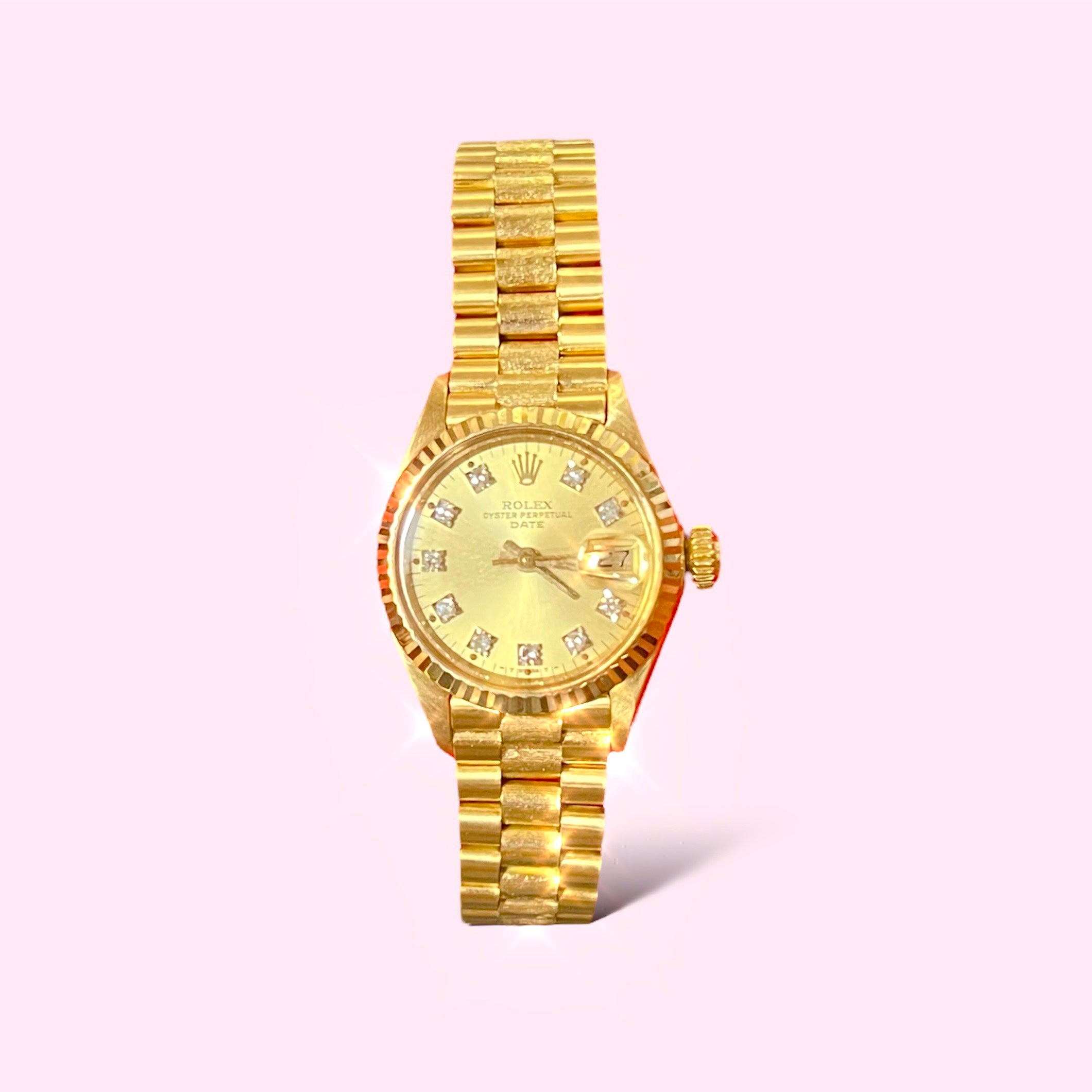26mm 18K Yellow Gold DateJust Ladies Rolex Watch