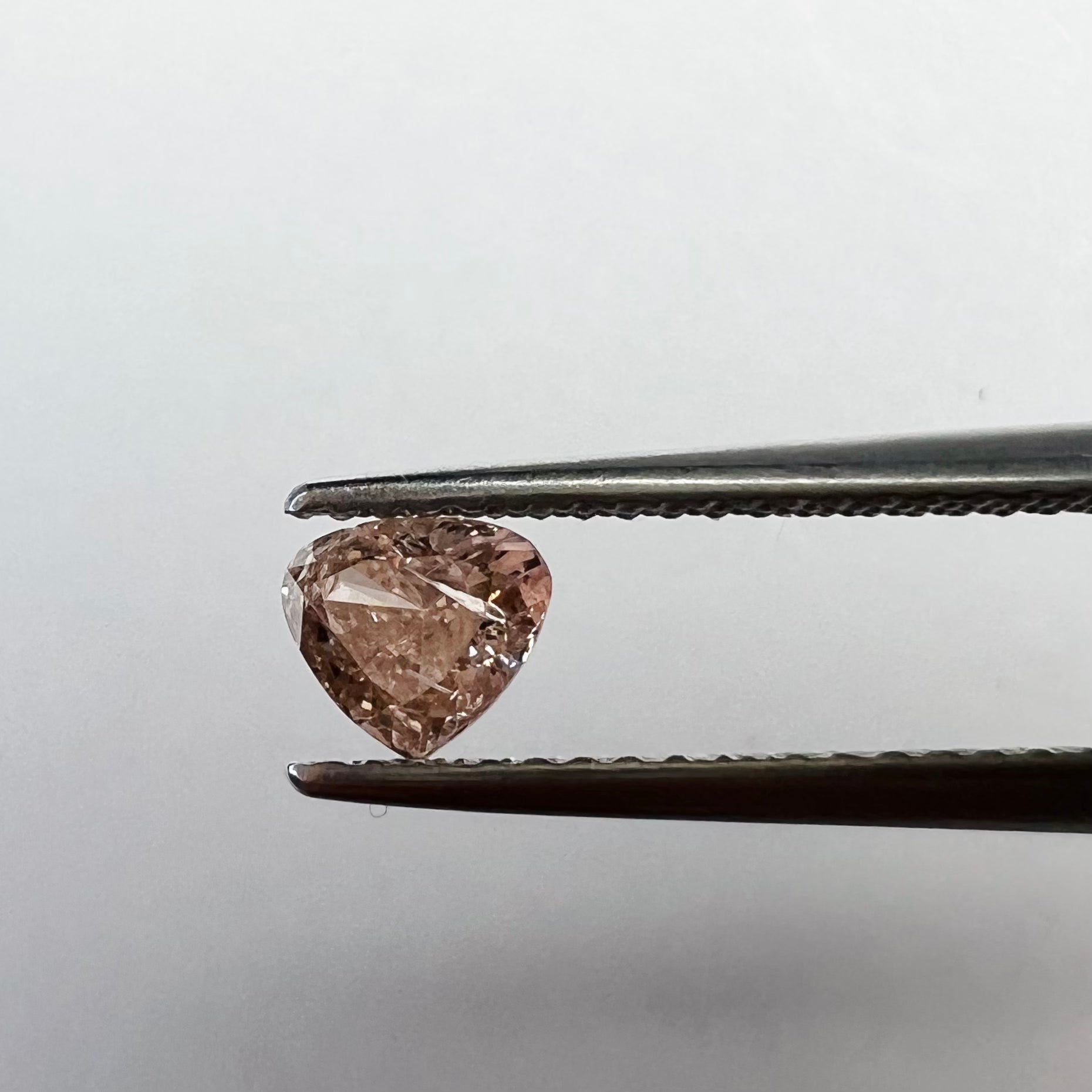 .48CT Modified Heart Diamond Fancy Pink Brown I2 4.73x5.30x2.84mm Natural Earth