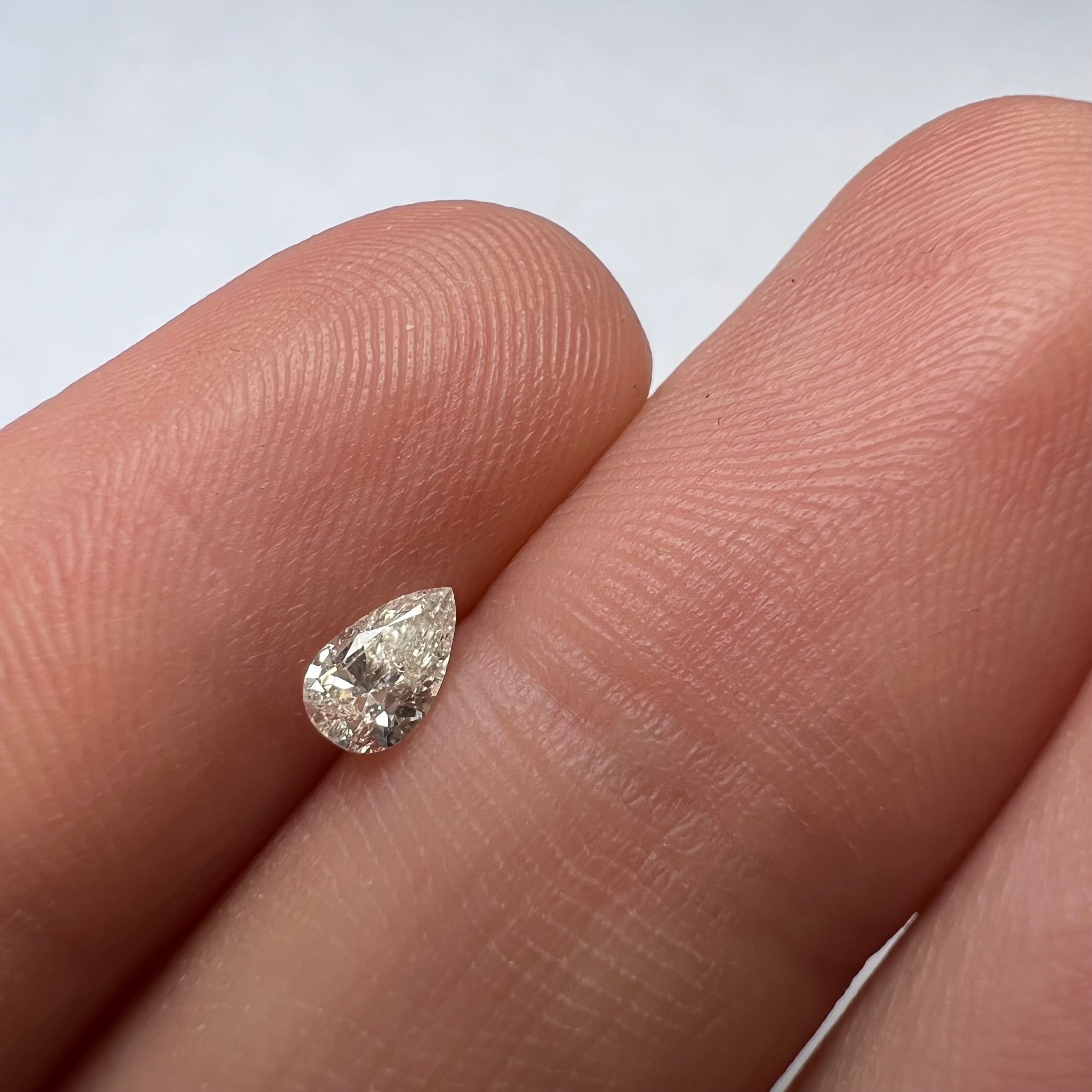 .22CT Pear Diamond J I1 5.16x3.31x2.07mm Natural Earth mined