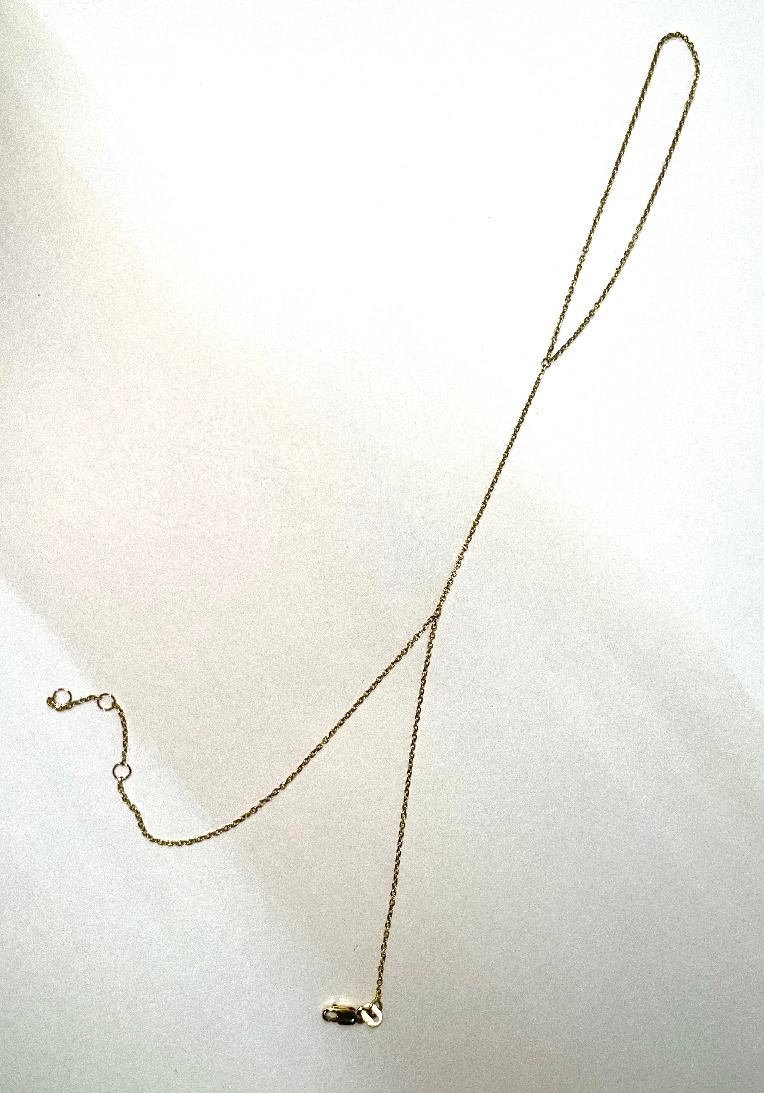 Plain 14K Yellow Gold Rolo Hand Chain