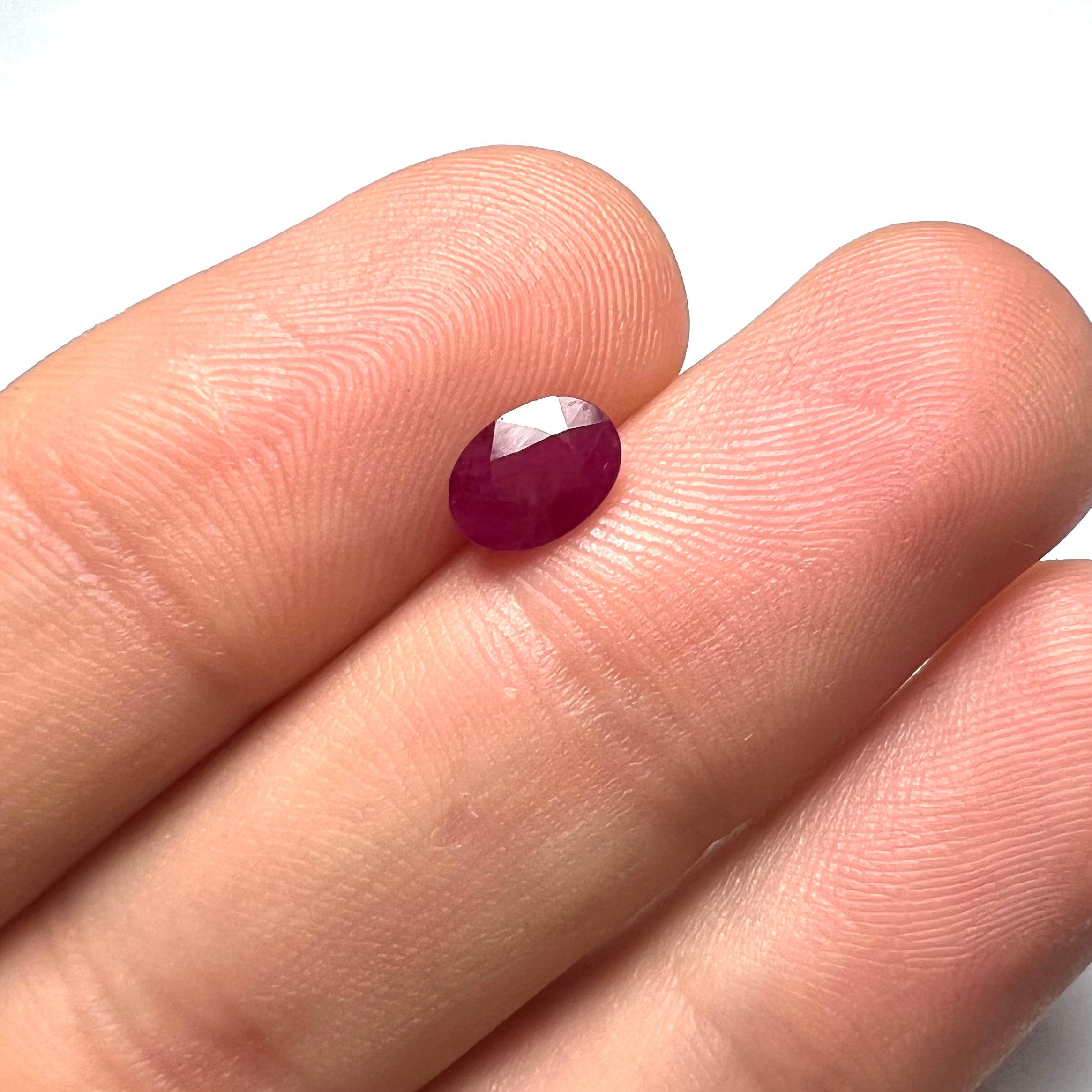 1.12CTW Loose Natural Oval Ruby 7x5x3mm Earth mined Gemstone