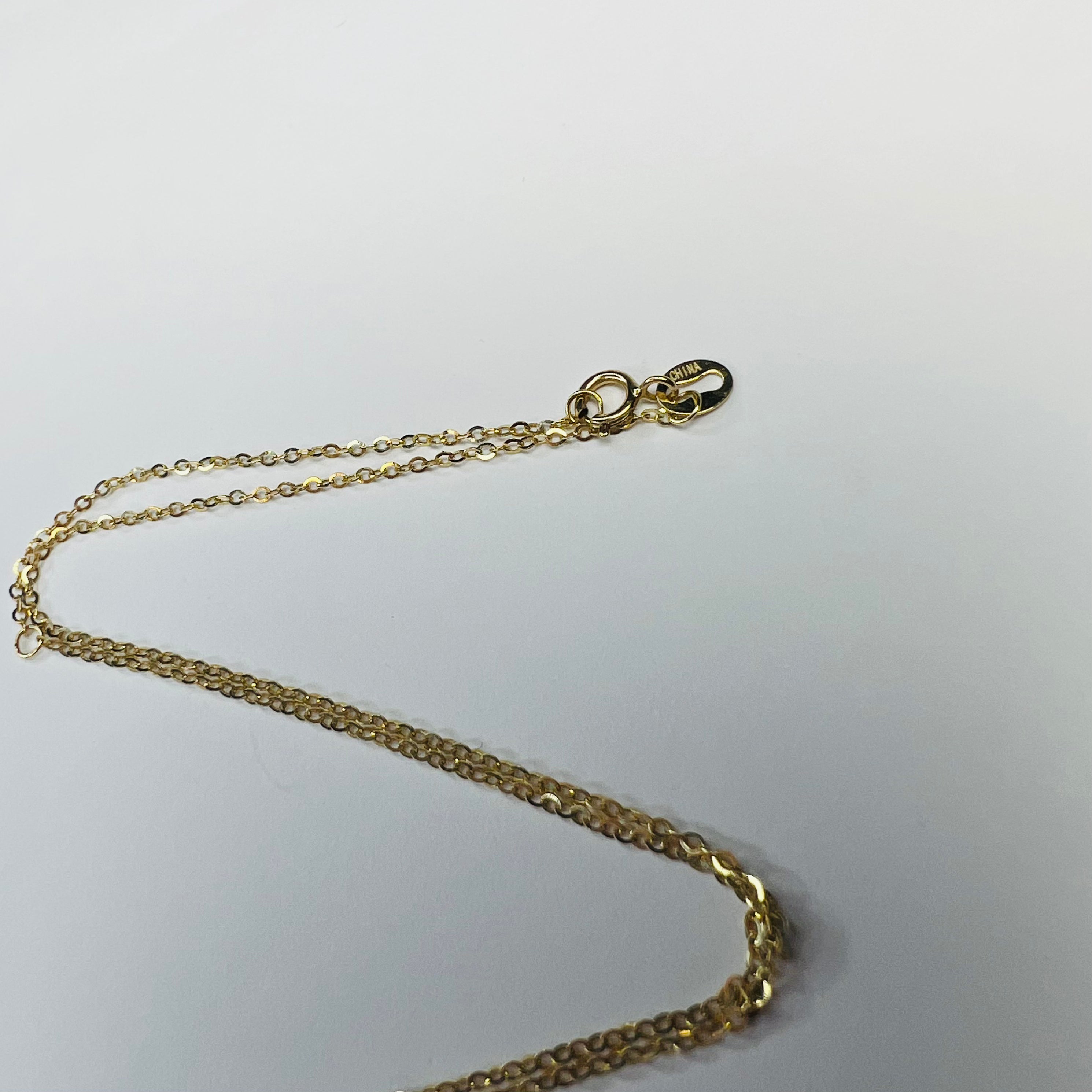 Pearl and Diamond 16"-18" 14K Yellow Gold Cable Chain Necklace