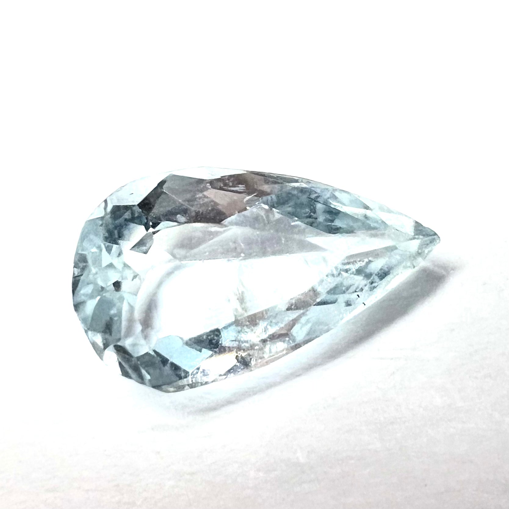 1.1CTW Loose Natural Aquamarine 10x5.5x3.3mm Earth mined Gemstone