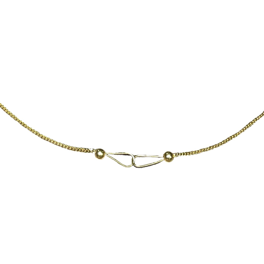 16" 18k Yellow Gold Curb Link Chain