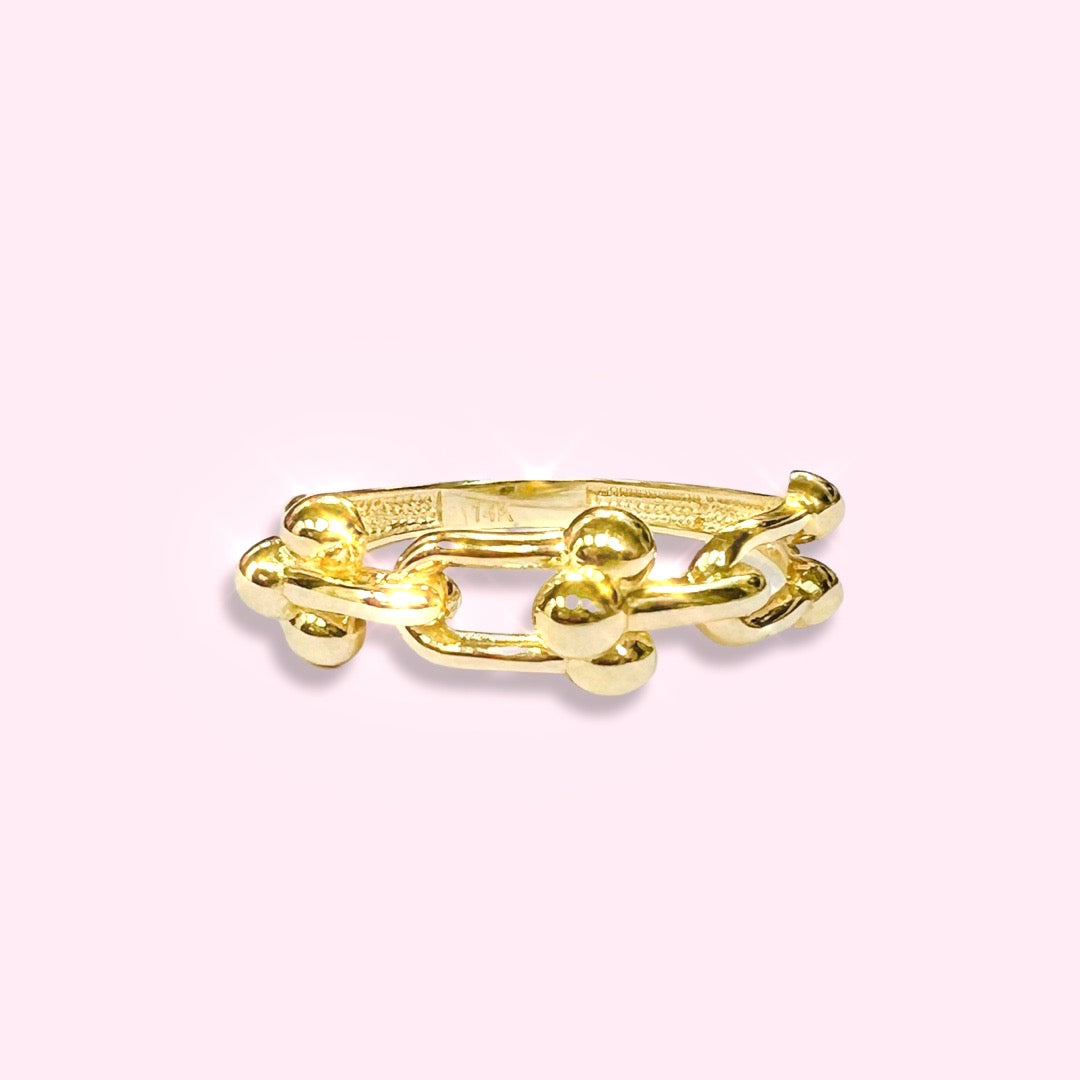 14K Yellow Gold Ring Size 8