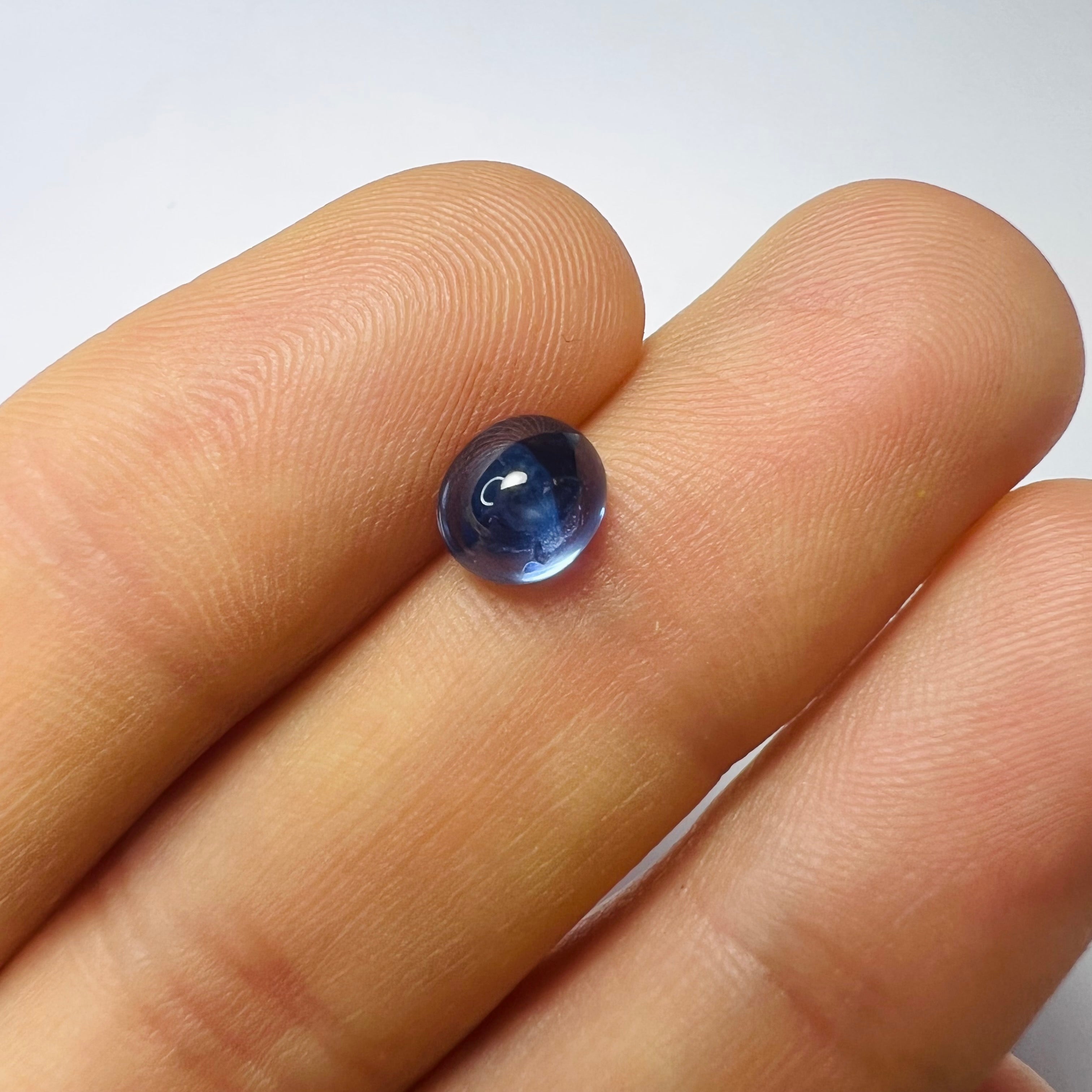 1.93CTW Loose Cabochon Oval Sapphire 6.80x6x4.75mm Earth mined Gemstone