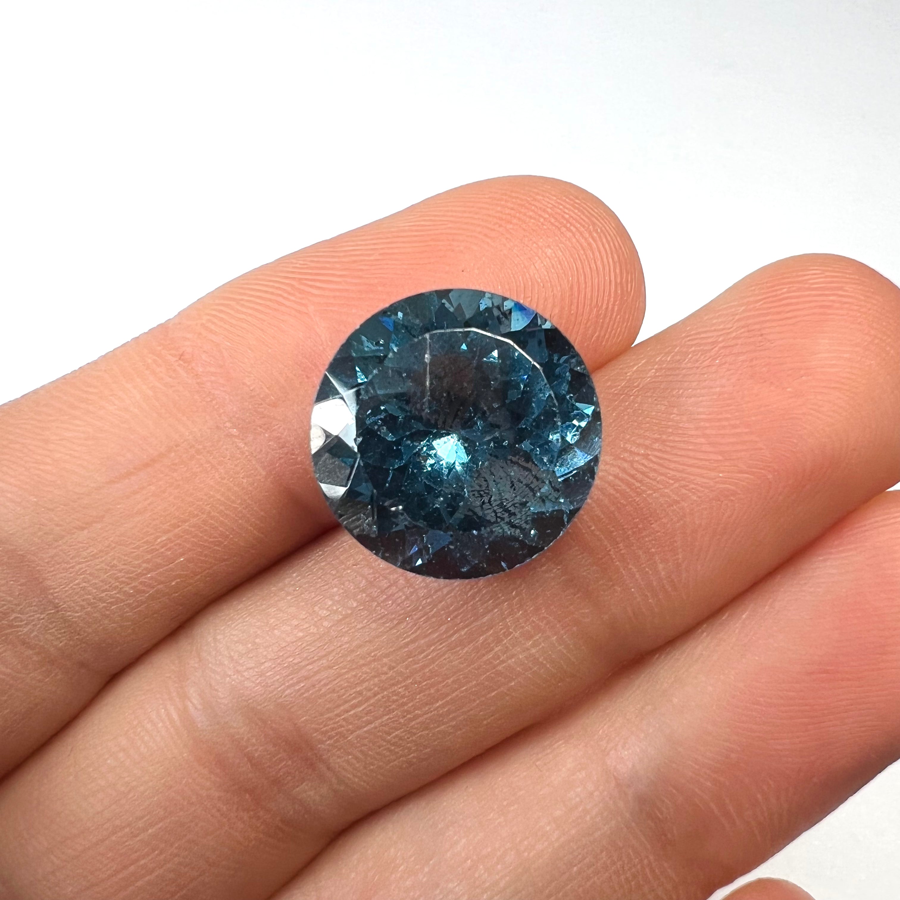 17.7CTW Loose Natural Round Cut Topaz 15.06x9.55mm Earth mined Gemstone