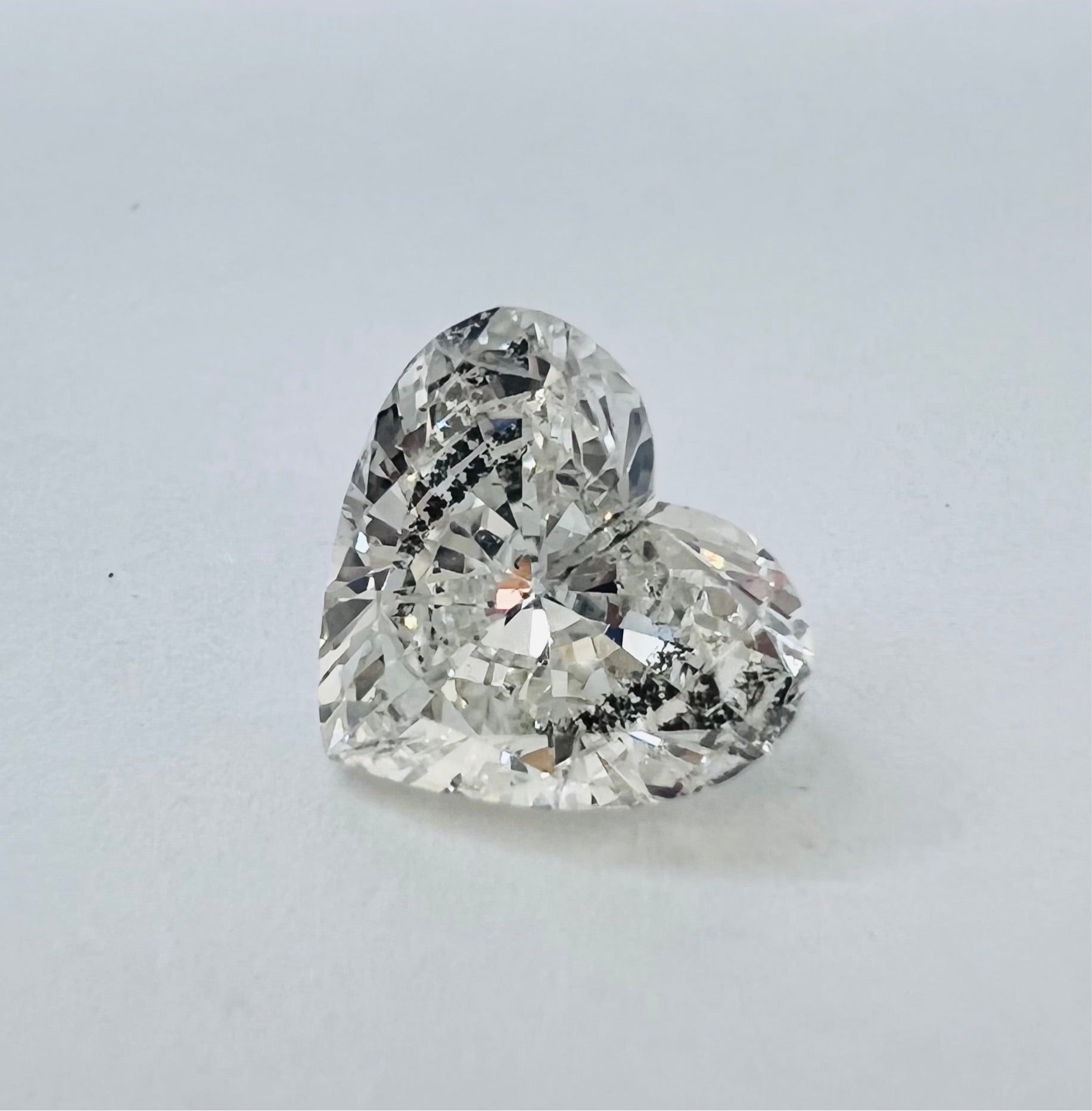 .59CT Heart Shape Diamond H SI1 5.34x5.97x2.82mm Natural Earth mined