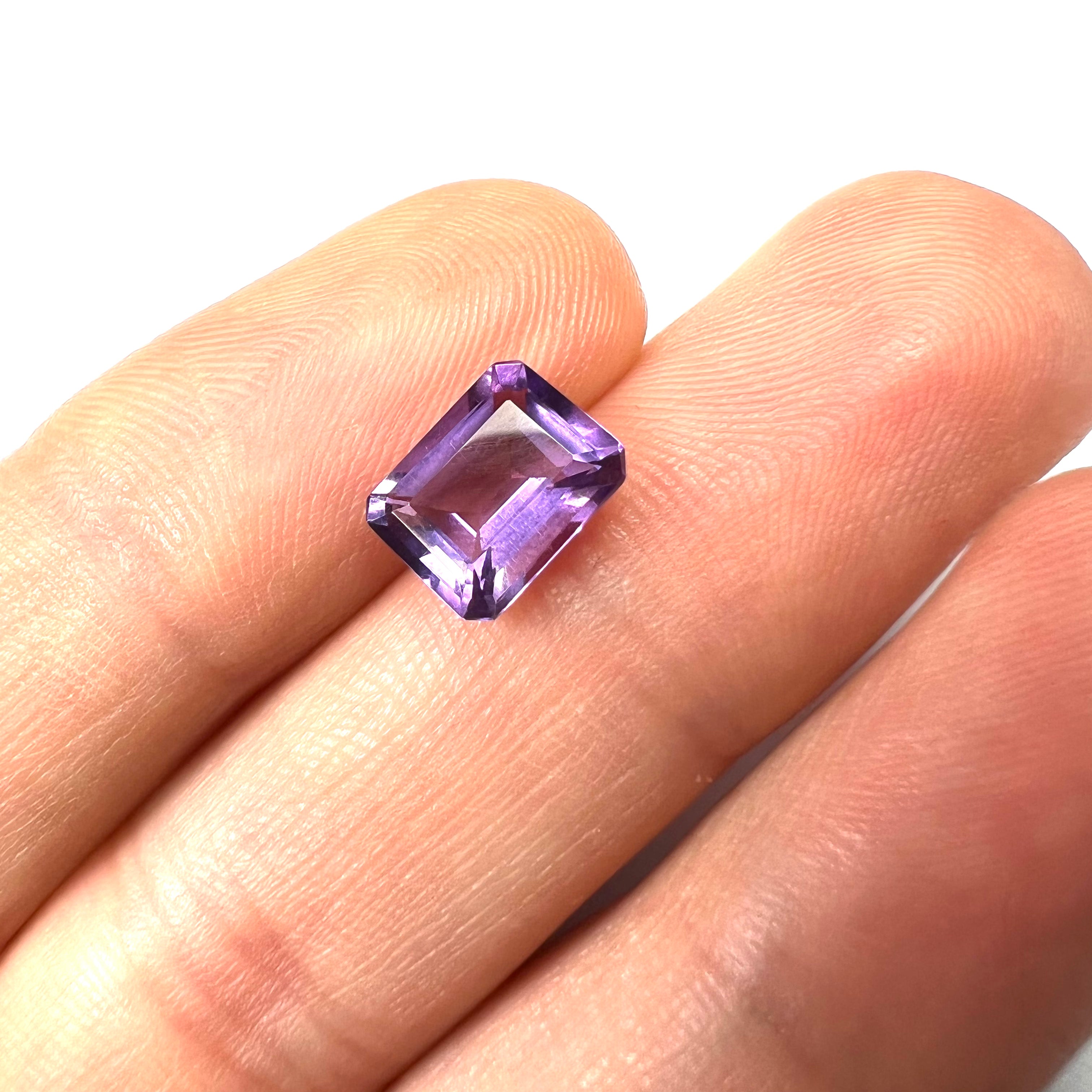 1.97CTW Loose Natural Octagon Cut Amethyst 9x7x4.5mm Earth mined Gemstone