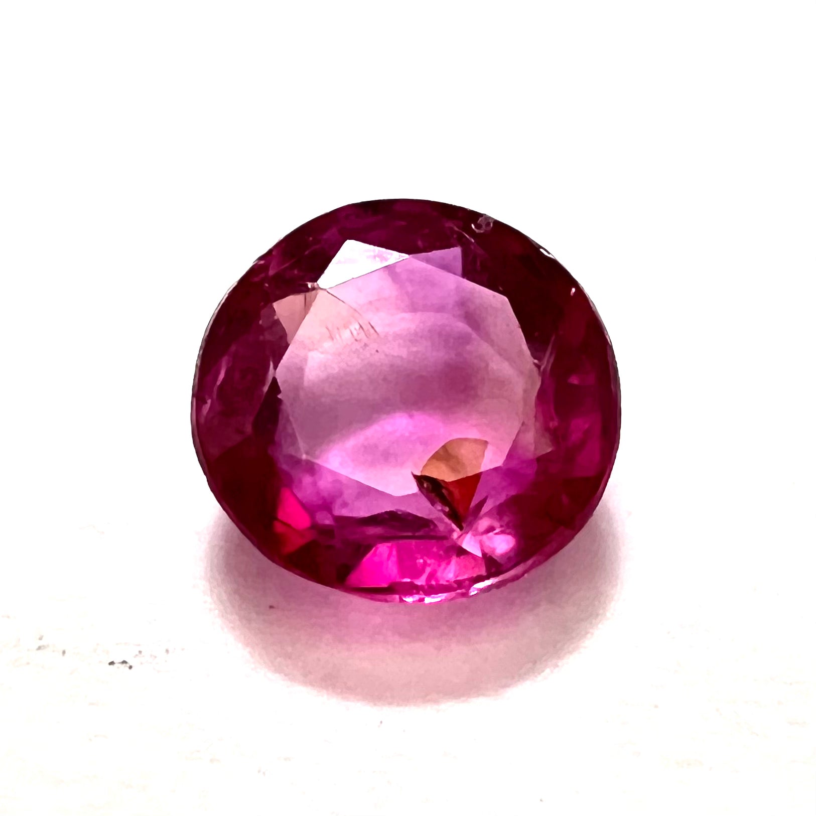 .57CT Loose Natural Round Ruby 4.5x2.5mm Earth mined Gemstone