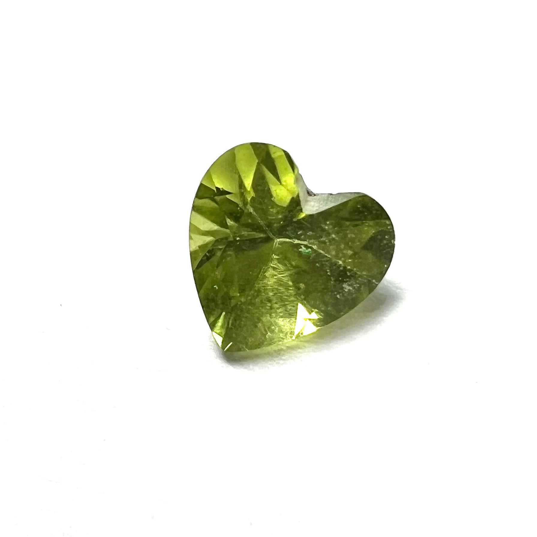 .40CT Loose Natural Heart Cut Peridot 5x2.5mm Earth mined Gemstone