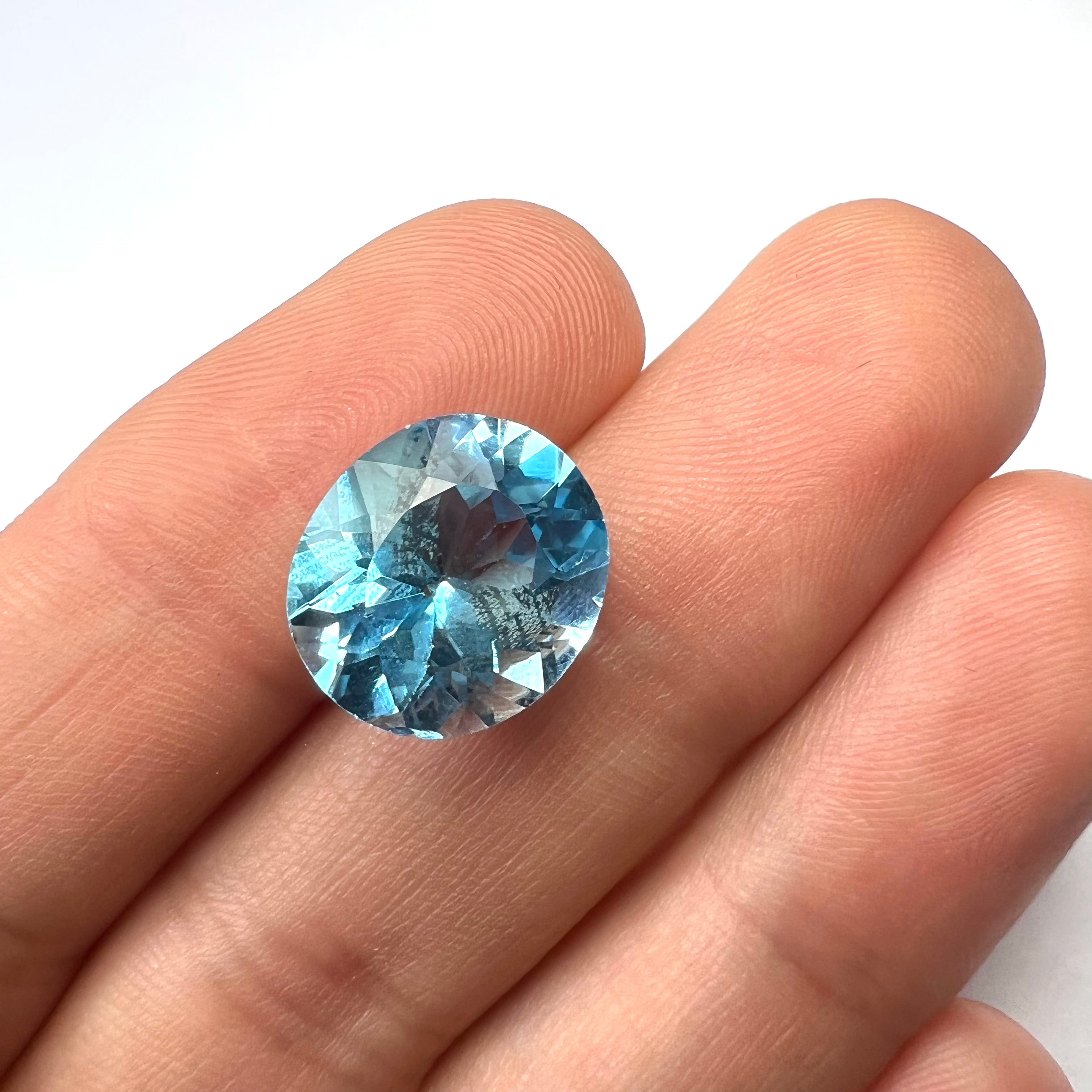 8.3CTW Loose Natural Cushion Cut Topaz 14x12.5x8mm  Earth mined Gemstone