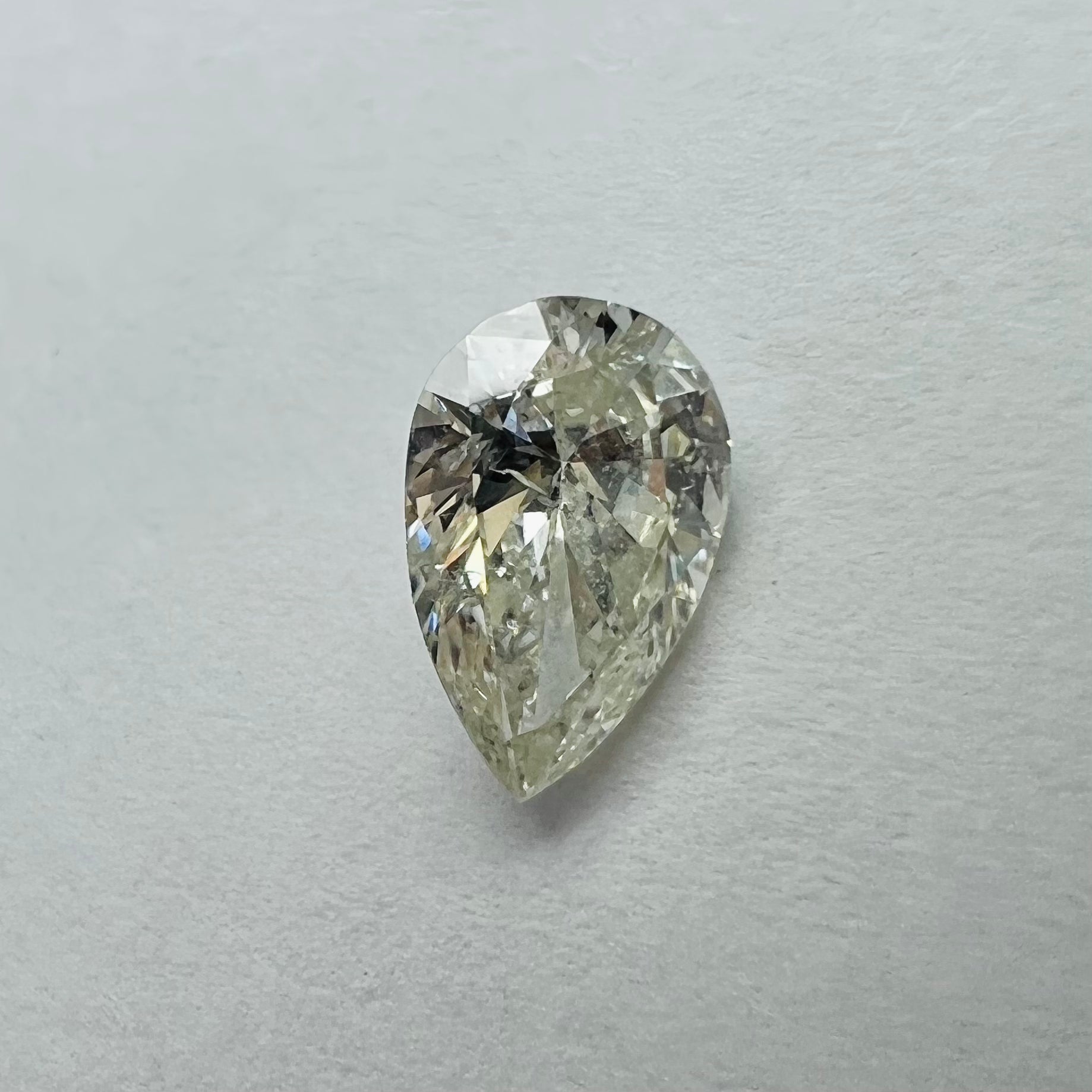 .39CT Pear Brilliant Diamond K SI2 6.32x4.03x2.35mm Natural Earth mined