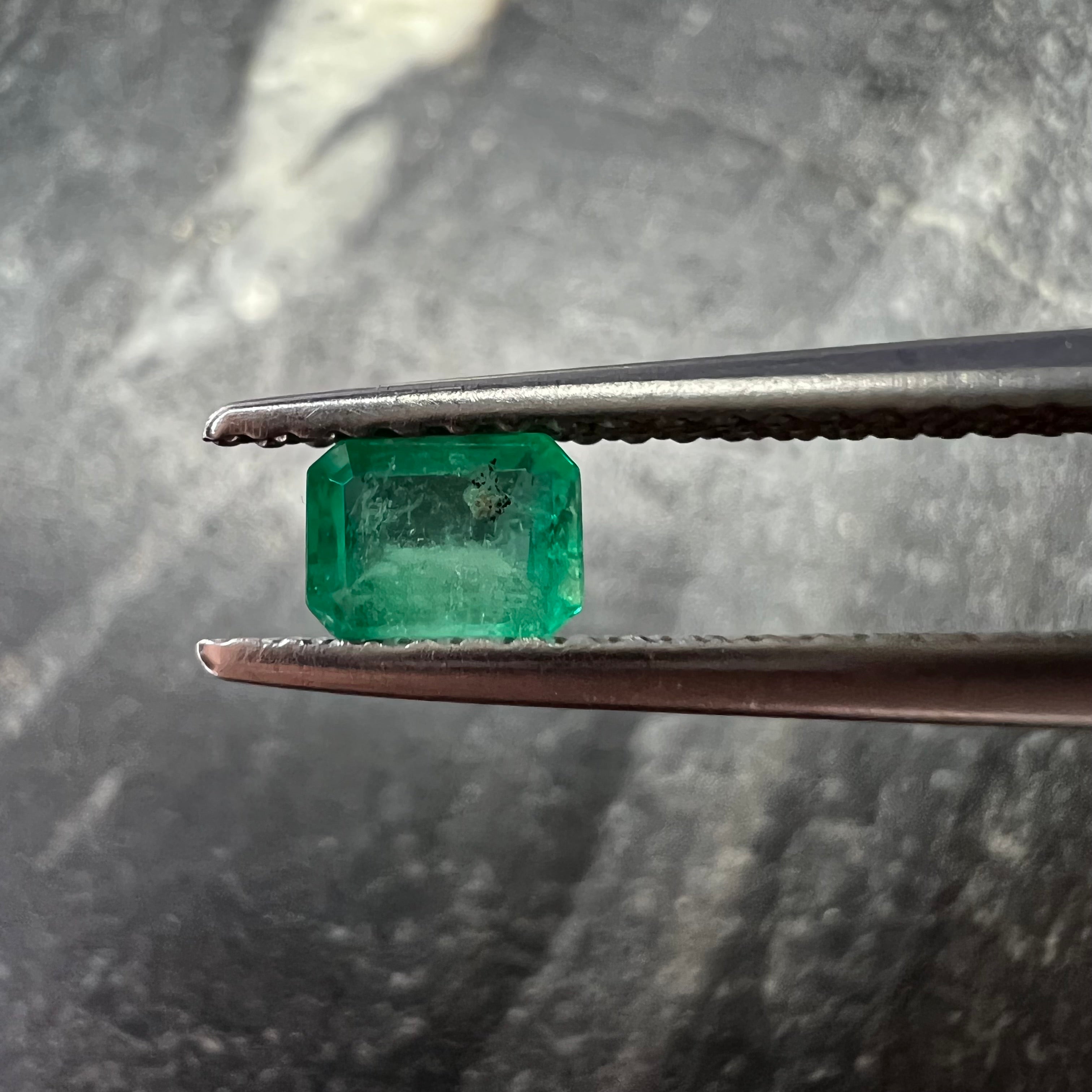 .27CT Loose Colombian Emerald Emerald Cut 4.64x3.39x2.23mm Earth mined Gemstone