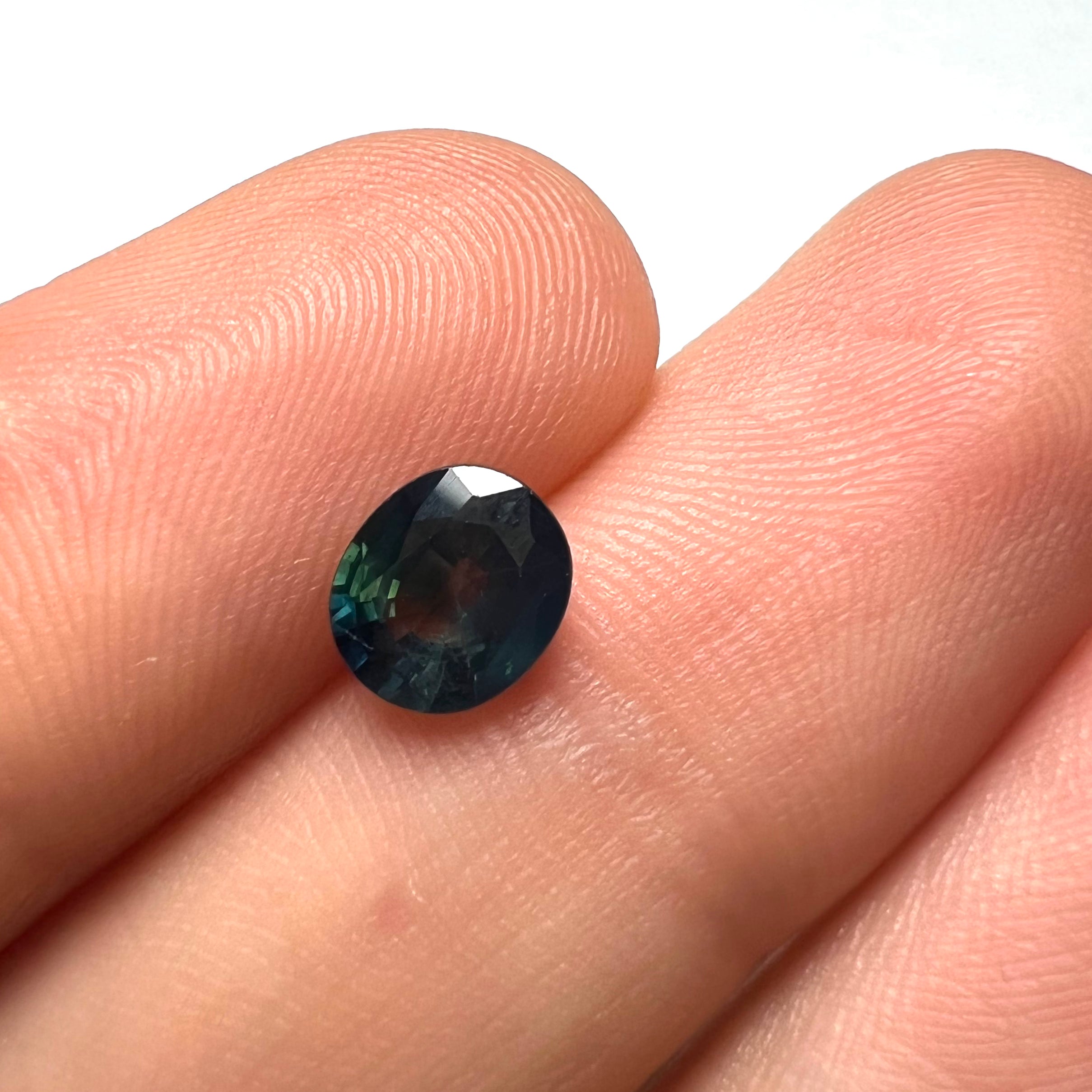 1.25CTW Loose Blue Oval Sapphire 7x6x3mmEarth mined Gemstone