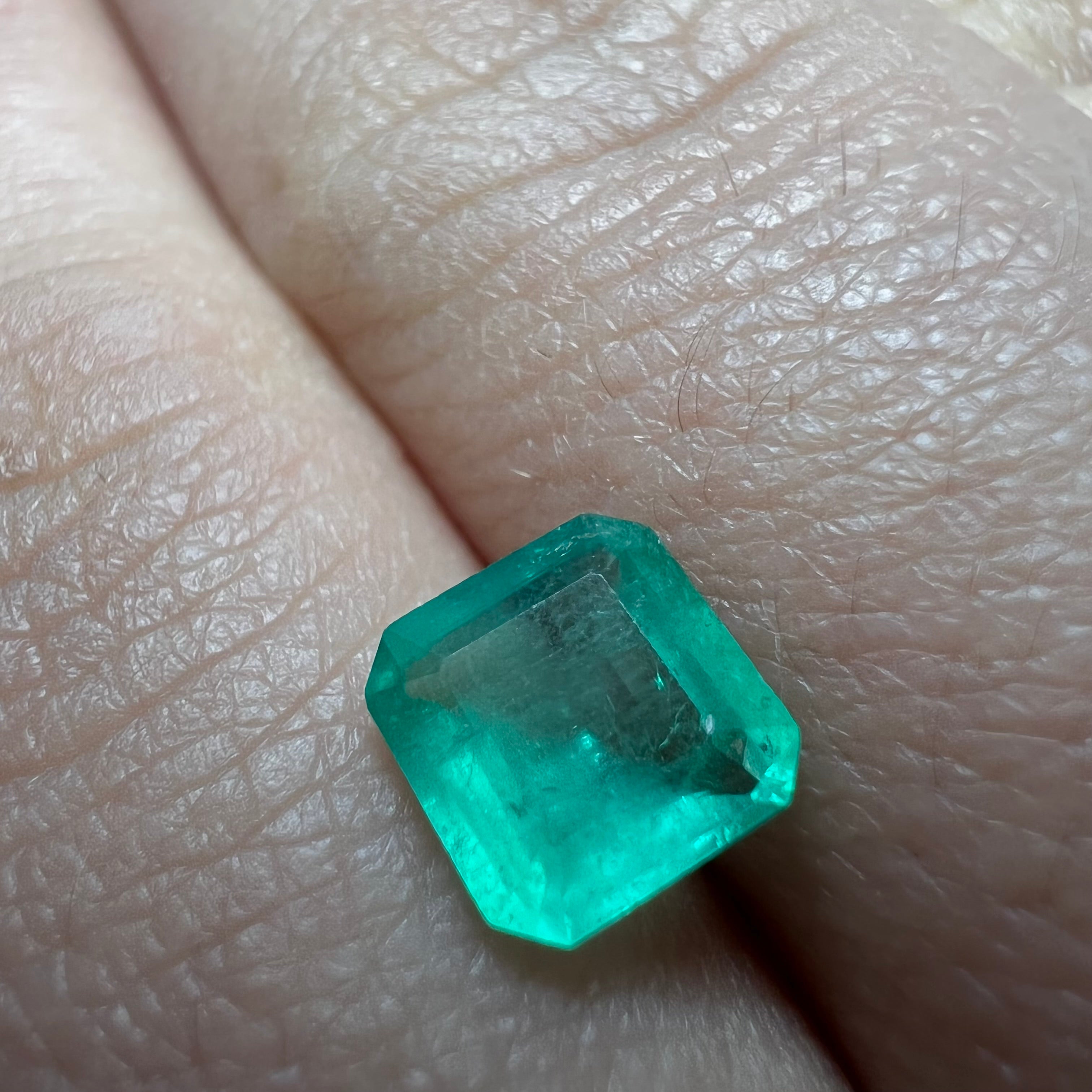 1.16CT Natural Colombian Emerald Loose Square Shape 7x7mm