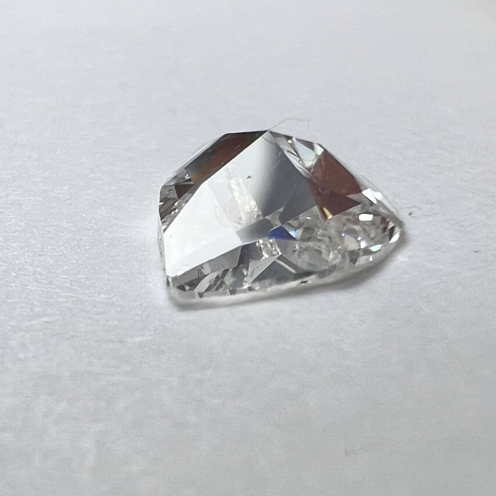 1.01CT Half Moon Rose Cut Diamond H I2 9.68x6.51x2.46mm Natural Earth mined