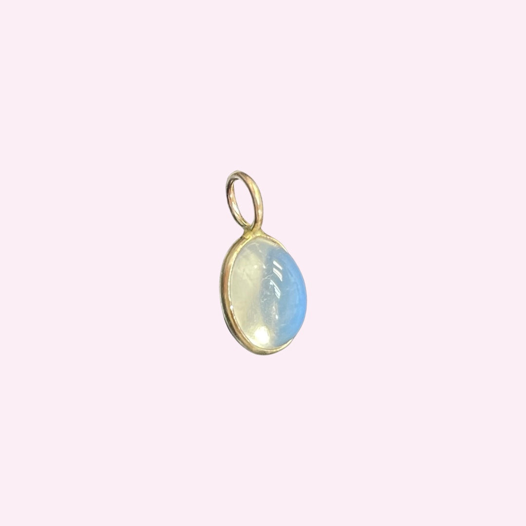 14K Yellow Gold Pendant Gem Charm