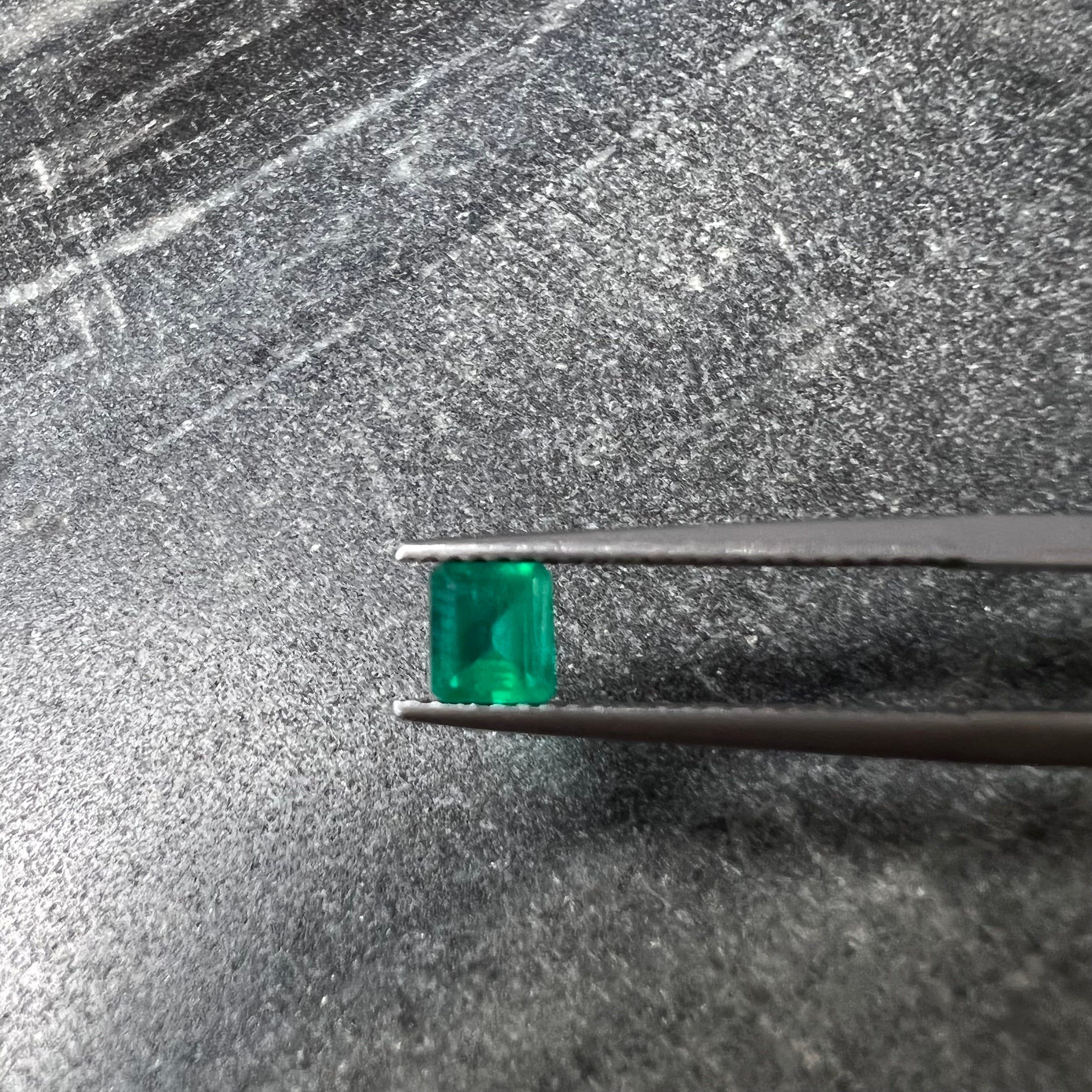 .47CT Loose Natural Colombian Emerald Square Shape 4.91x4.38x3.03mm
