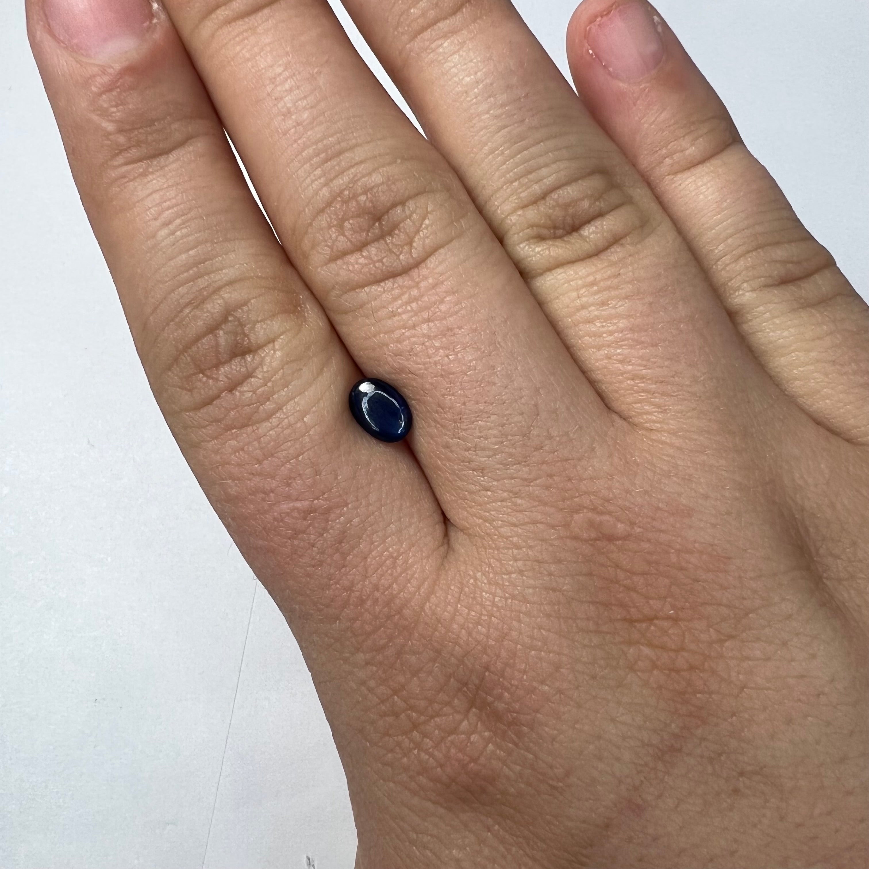 1.24CTW Loose Natural Oval Cabochon Sapphire 7.06x4.91x3.21mm Earth mined Gemsto