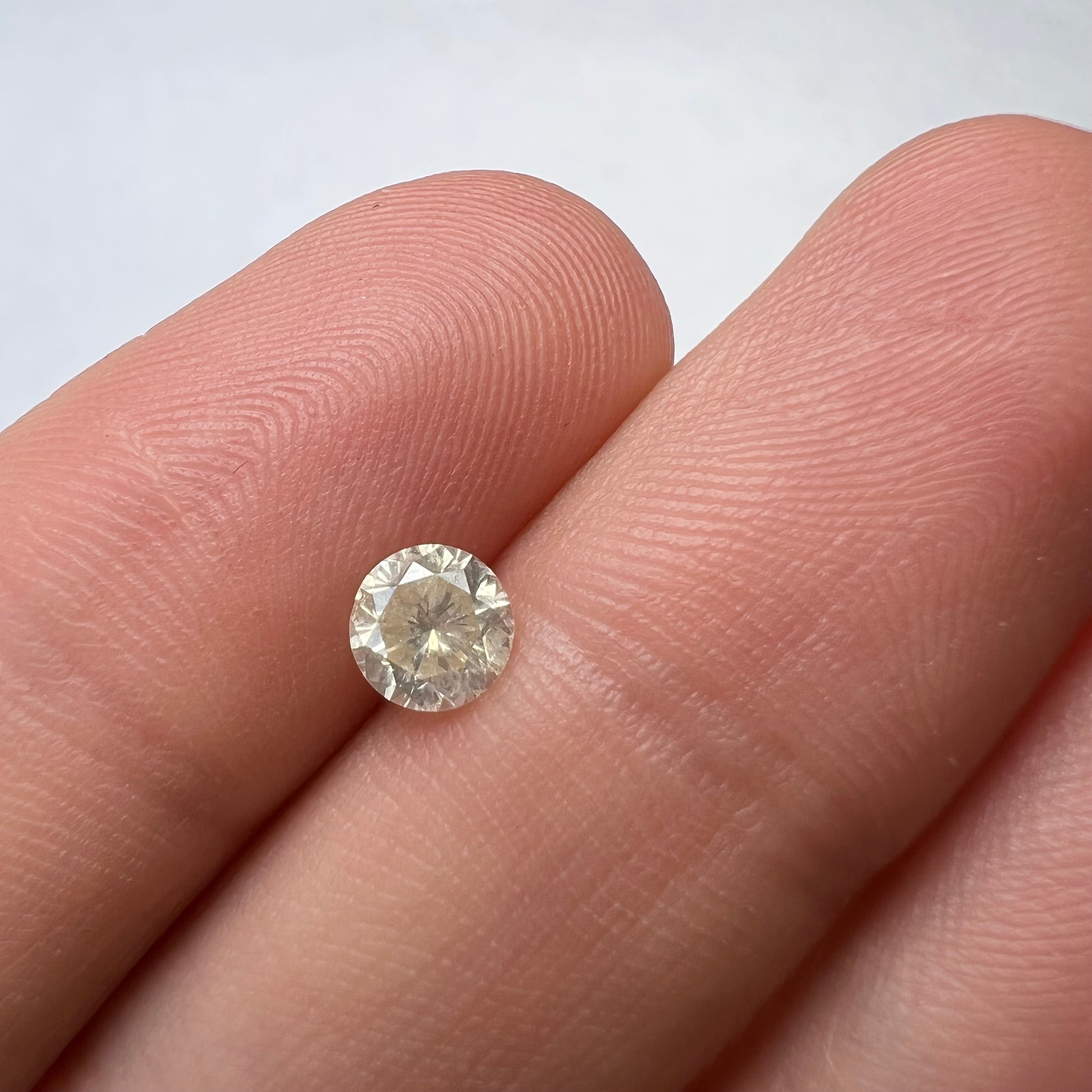 .63CT Brilliant Round Diamond N SI2 5.17x3.48mm Natural Earth mined