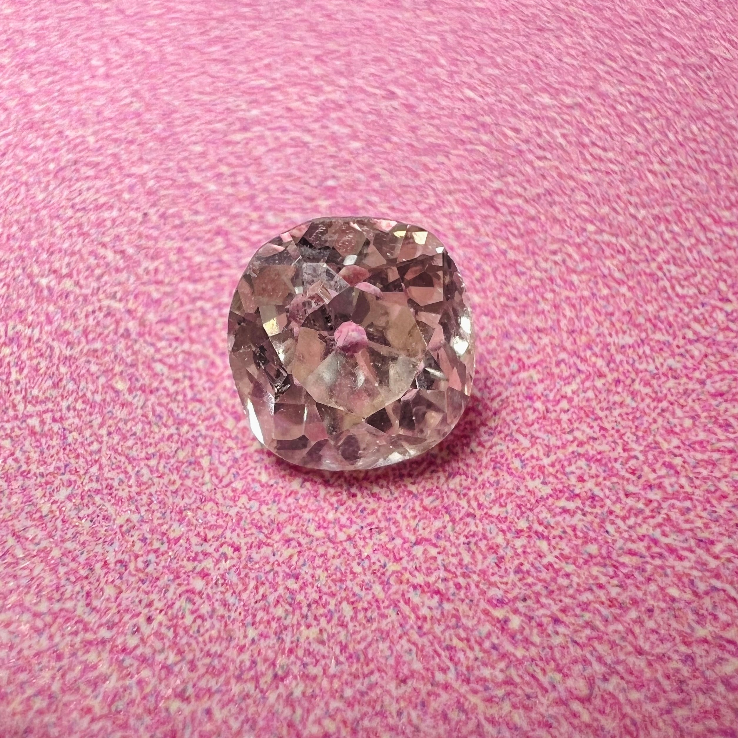 1.07CT Old Mine Brilliant Cut Diamond L SI2 6.07x5.96x4.04mm Natural Earth mined