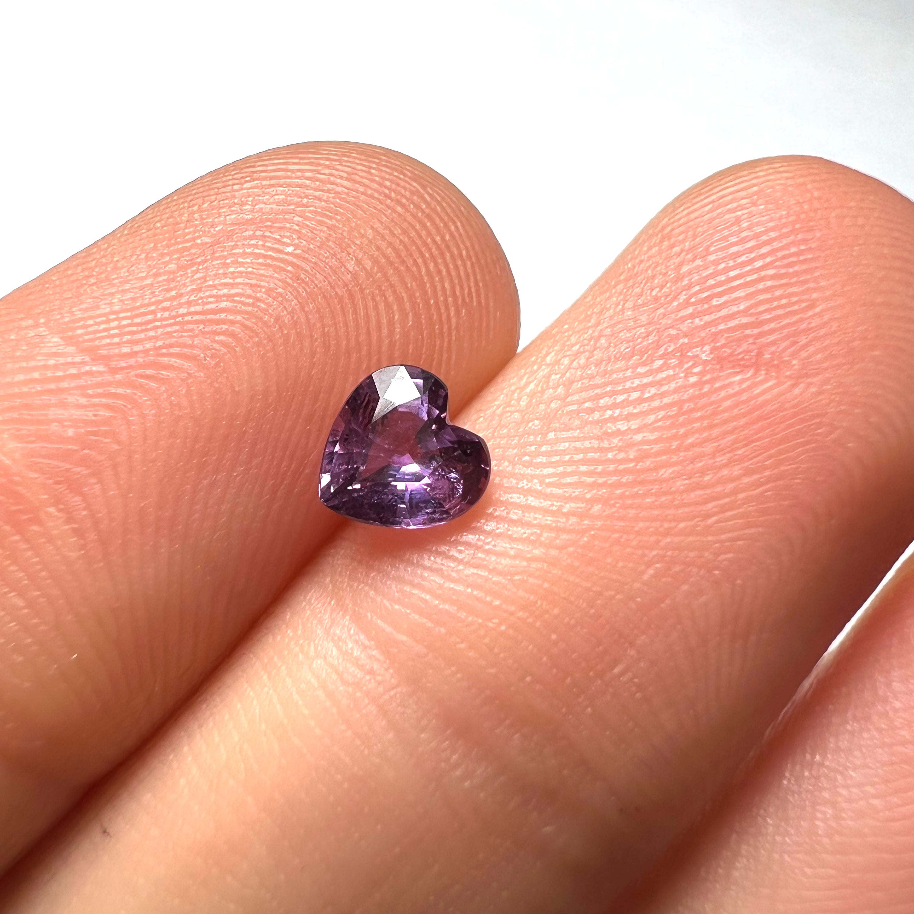 .82CT Loose Purple Heart Sapphire 5x3mm Earth mined Gemstone