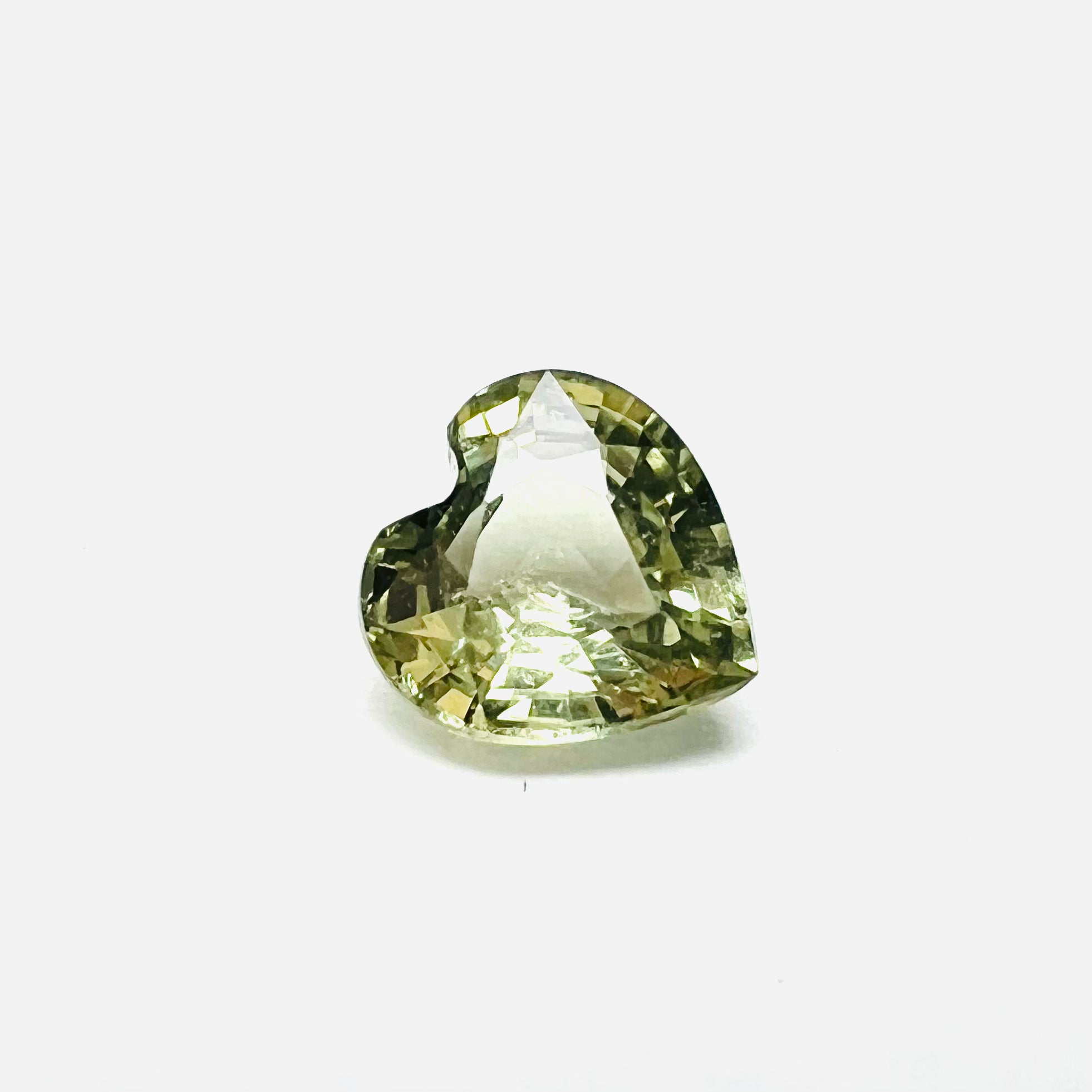 .42CT Loose Green Heart Emerald Sapphire 4.5x3x2mm Earth mined Gemstone