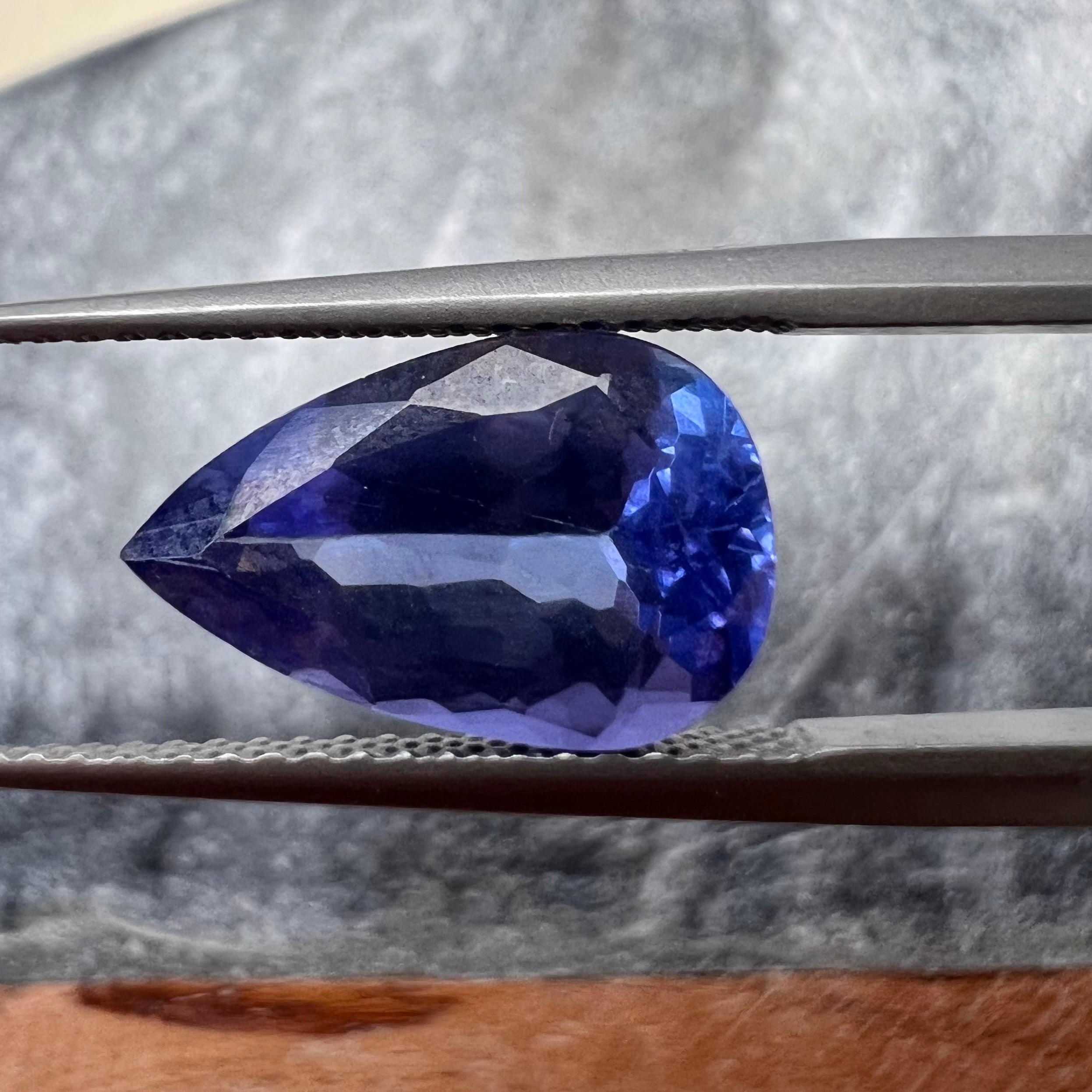 3.5CTW Loose Natural Pear Cut Tanzanite 12.74x7.86mm Earth mined Gemstone