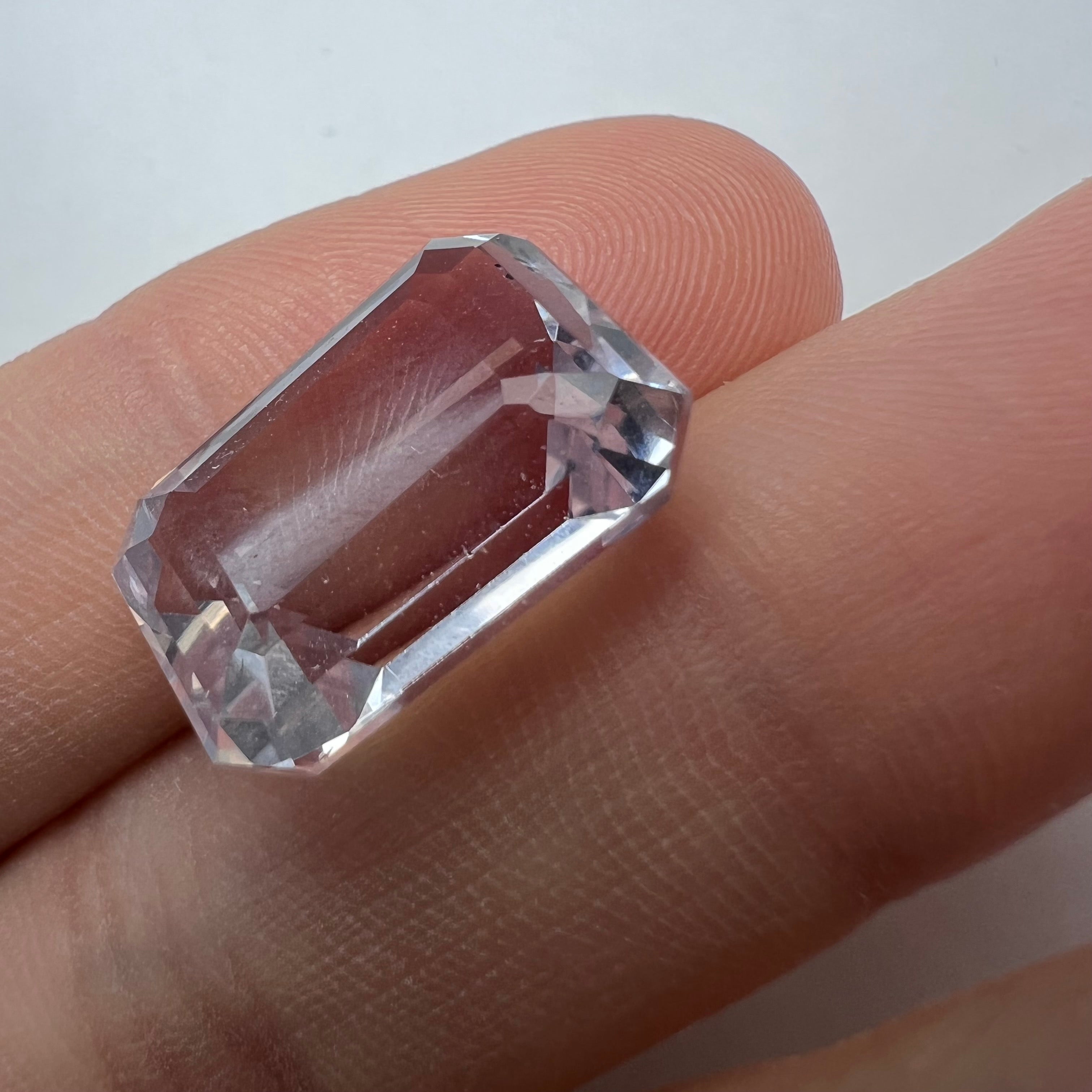 12.93CTW Natural Emerald Cut Kunzite 17.17x11.56mm Earth mined Gemstone