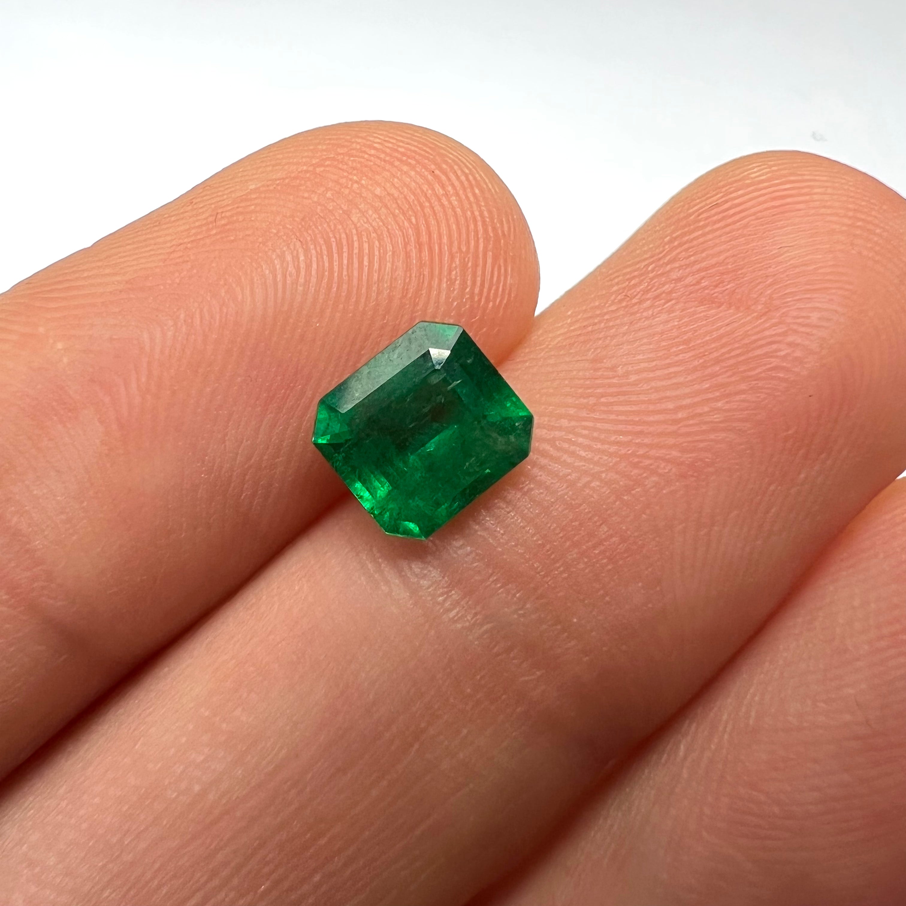 1.25CT Loose Natural Emerald Octagonal Step Cut 6.90x6.34x4.20mm