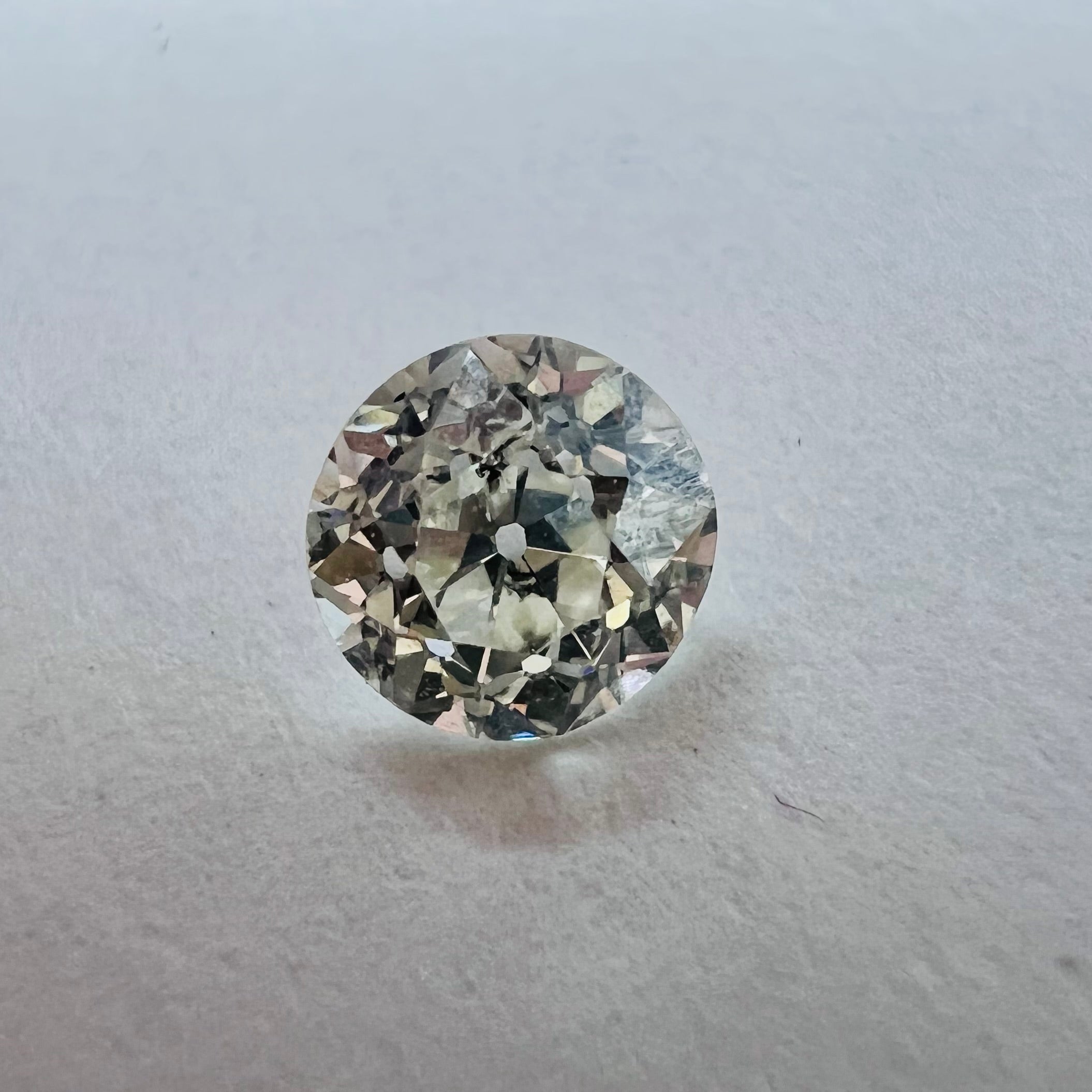 .58CT Old Mine Cut Diamond J I1 5.05x4.93x3.5mm Natural Earth mined