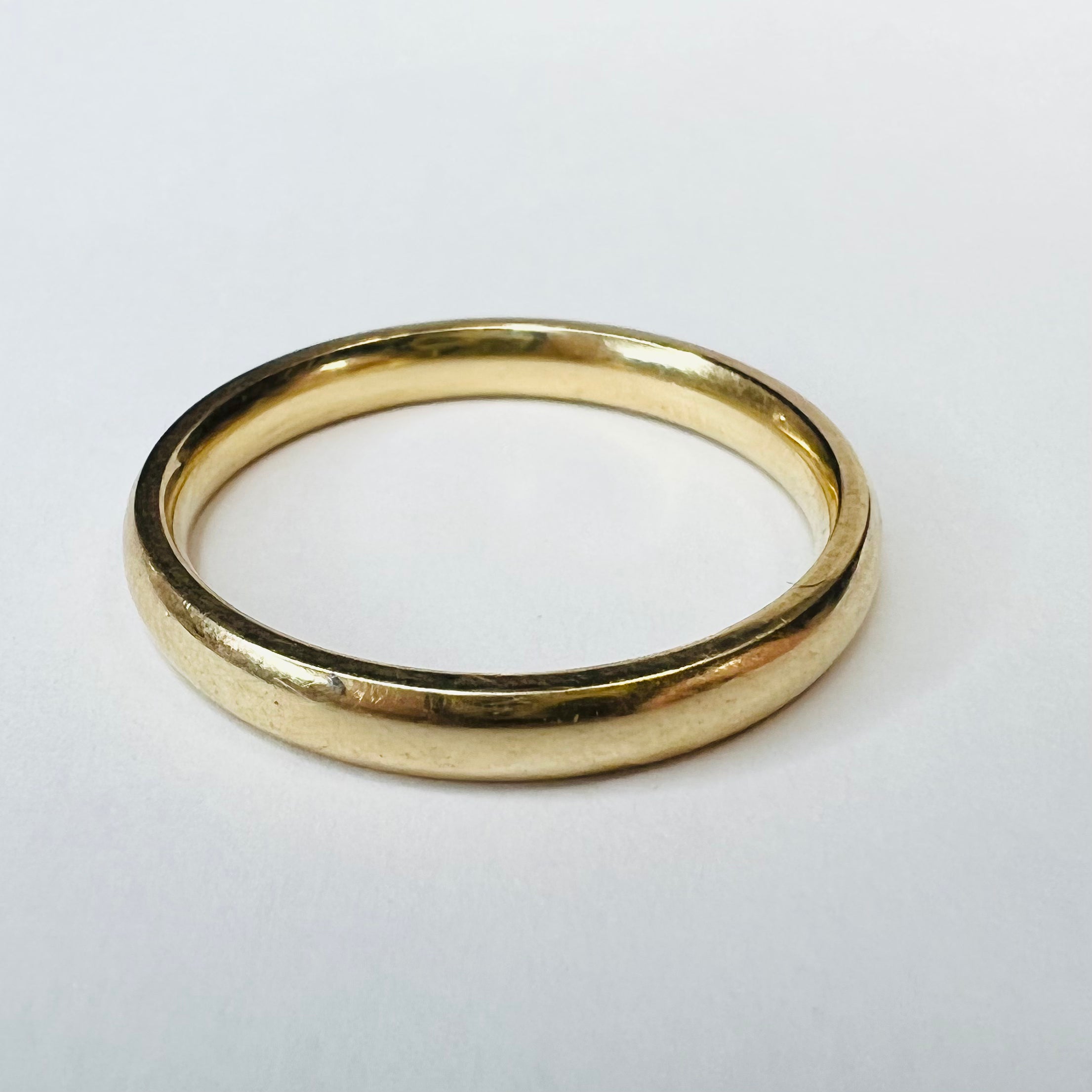 Solid 14K Yellow Gold Ring Band Size 9