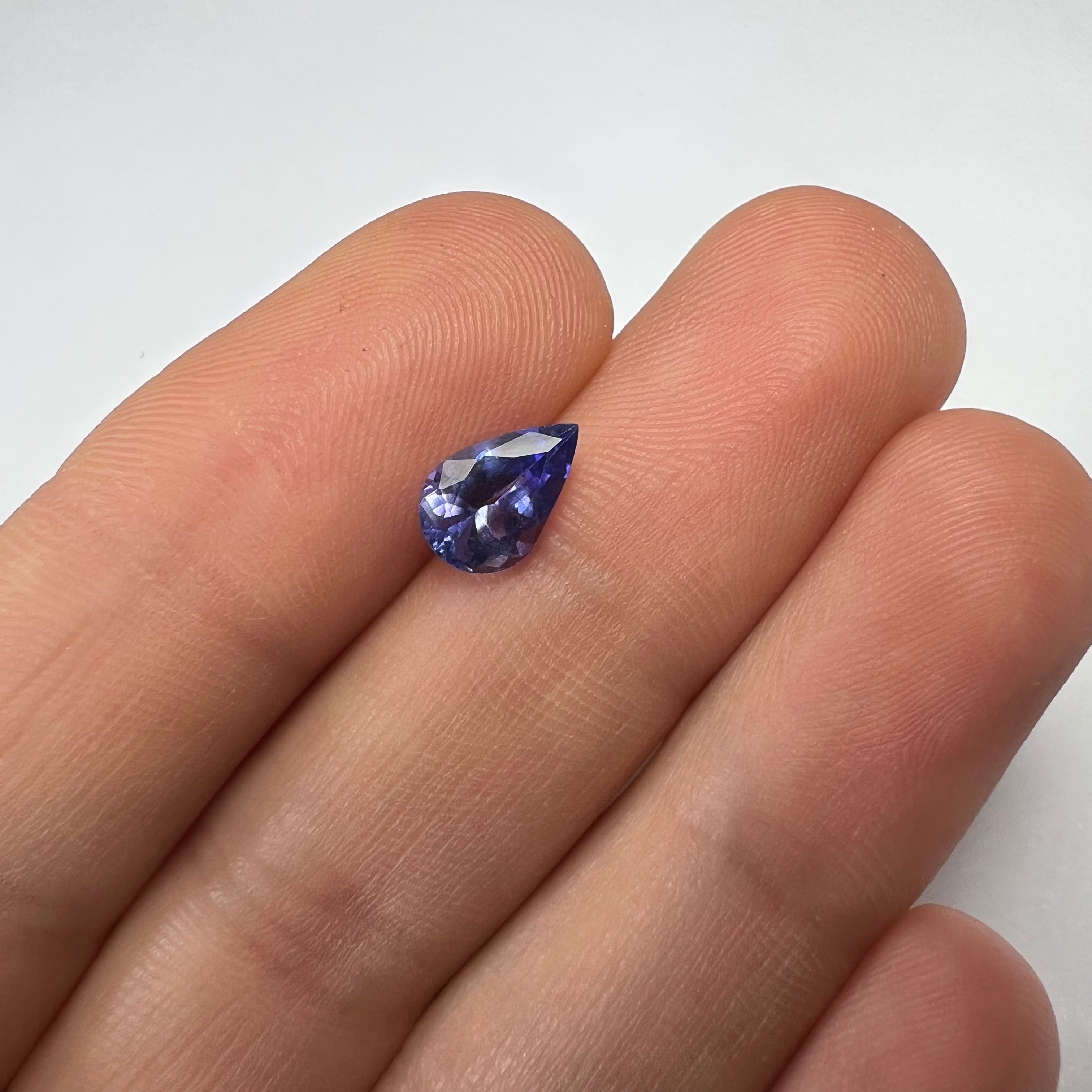 1.12CTW Loose Natural Pear Cut Tanzanite 8.91x5.84x3.61mm Earth mined Gemstone