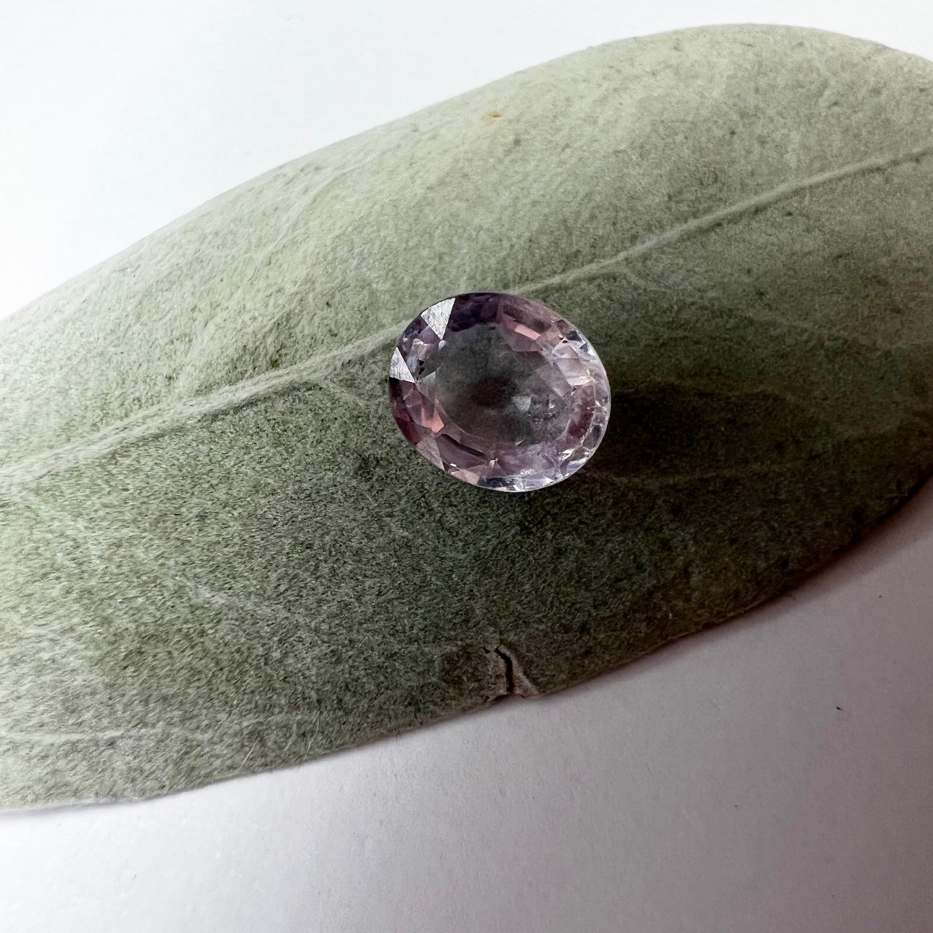 .99CTW Loose Cotton Candy Pink Sapphire 6.40x5.46x2.92mm Earth mined Gemstone