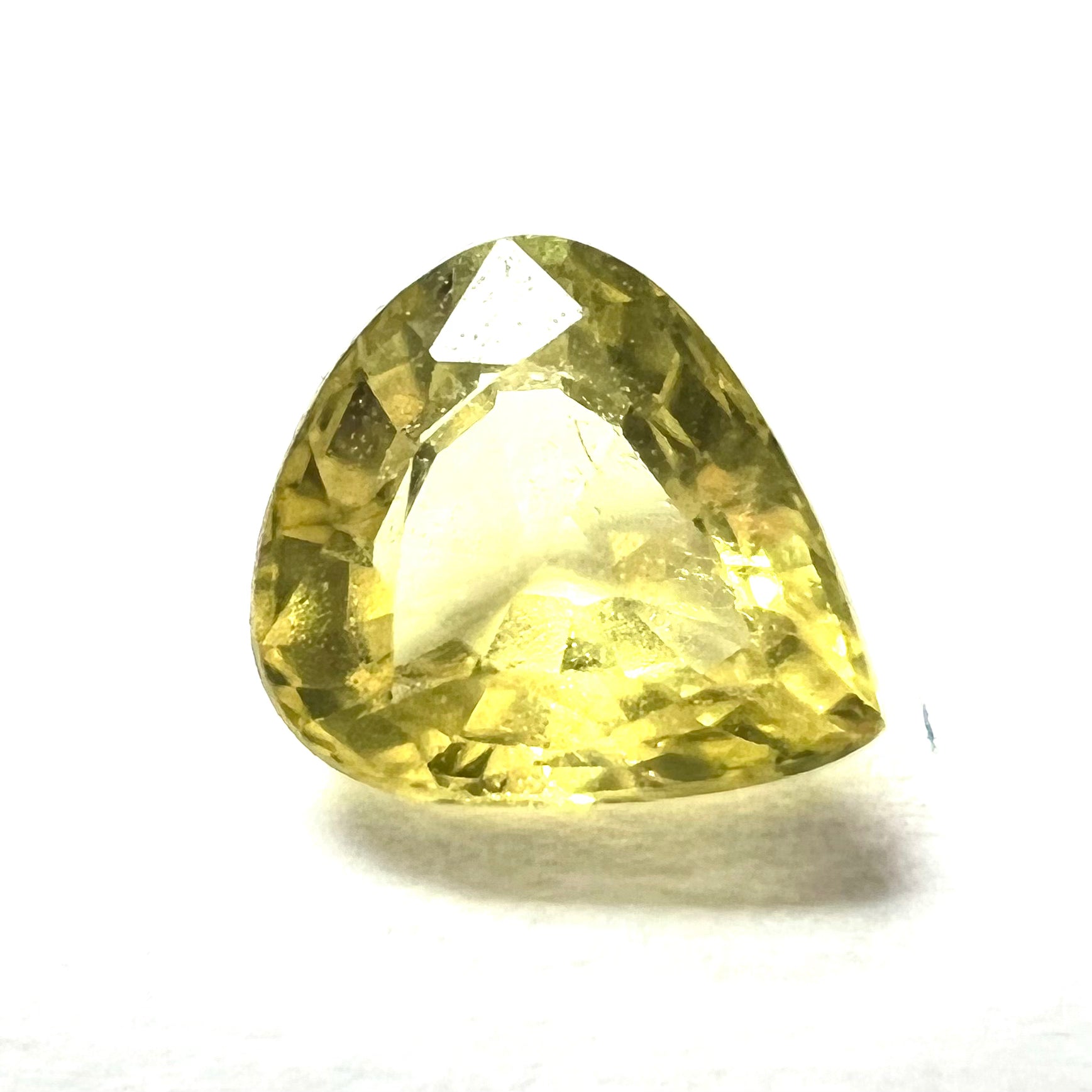 .50CT Loose Pear Yellow Sapphire 6.01x5.03x3.01mm Earth mined Gemstone
