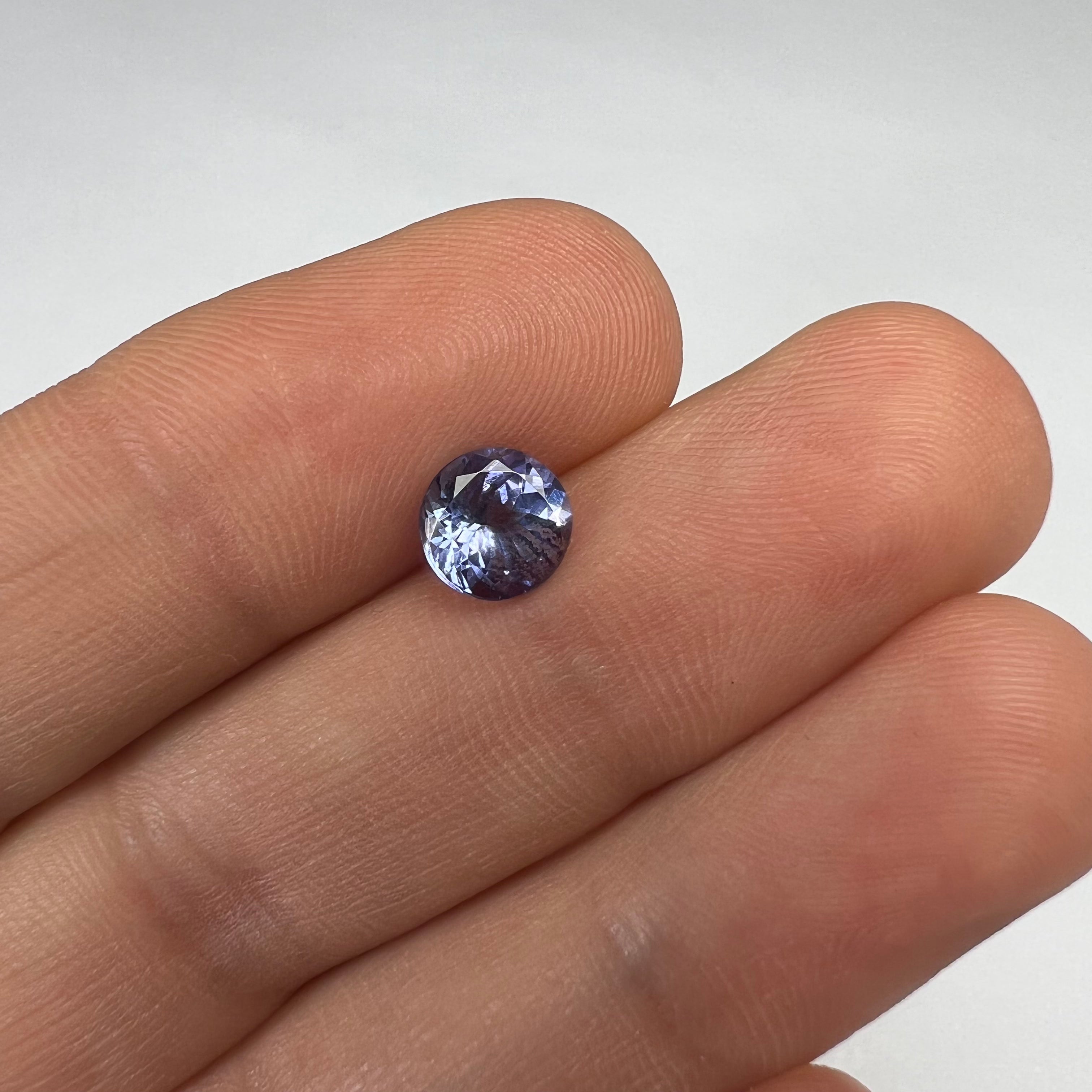 1.46CTW Loose Natural Round Tanzanite 6.94x4.48mm Earth mined Gemstone