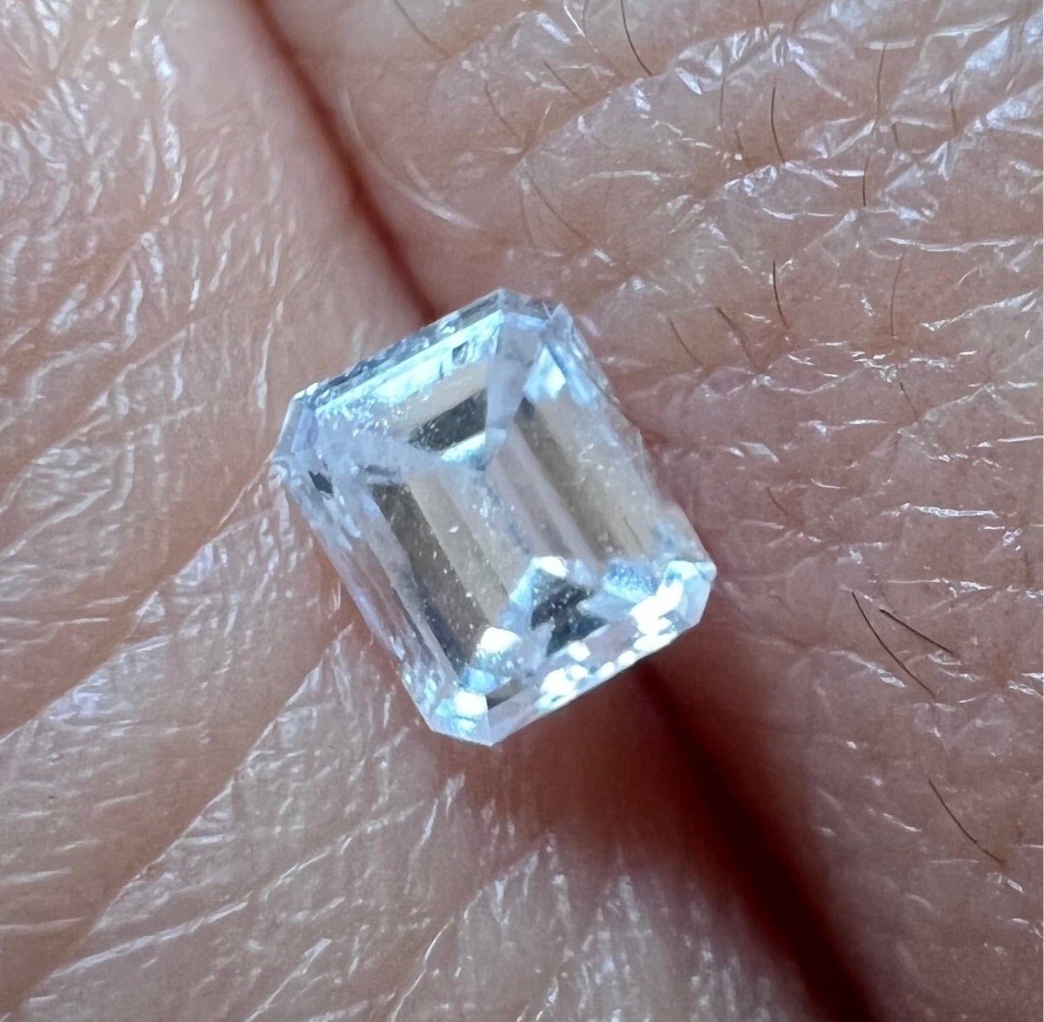 .23CT Emerald Cut Diamond F SI2 4.05x3.33x1.97mm Natural Earth mined